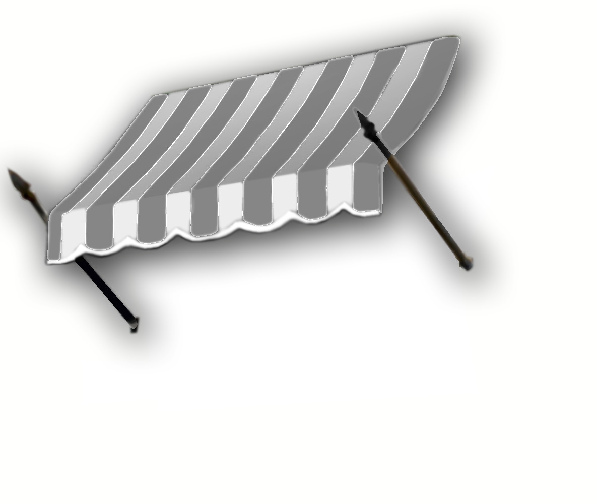 Awntech NO32-8GW San Francisco 76.5-Inches Wide x 42-Inches Projection x 24-Inches Height Fabric Forest Solid Fixed Window/Door Awning