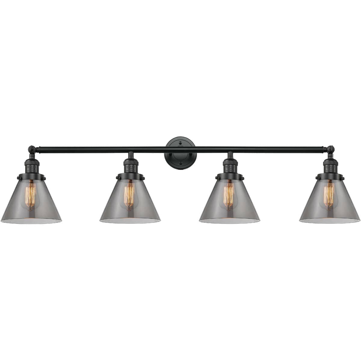 Innovations Lighting 1810560 215-BK-G43-LED Franklin Restoration Large Cone Matte Black