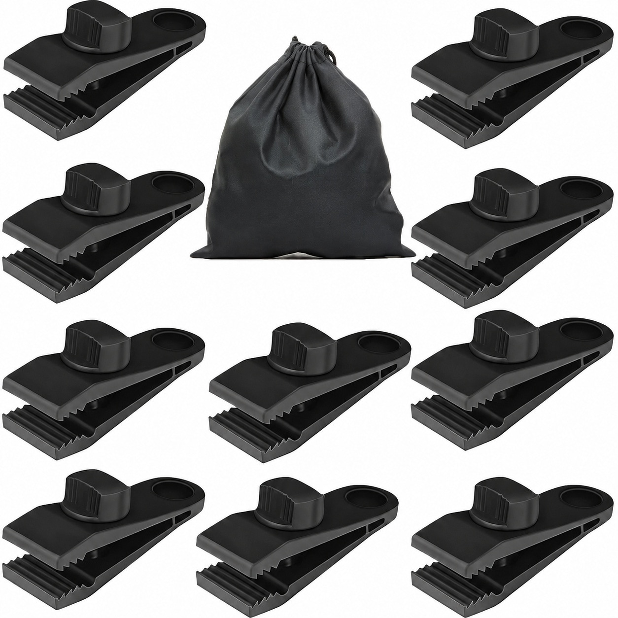 Ahfiwaso  Tarp Clips Heavy Duty Lock Grip 10 Pcs Tarp Clamps Pool Cover Clips Tent Fasteners Holder for Camping Awnings Car Cover Pool Cover Boat
