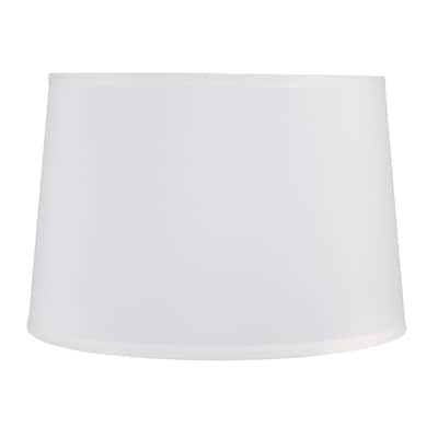 White Fabric Drum Lamp Shade, What Is A Spider Style Lamp Shader