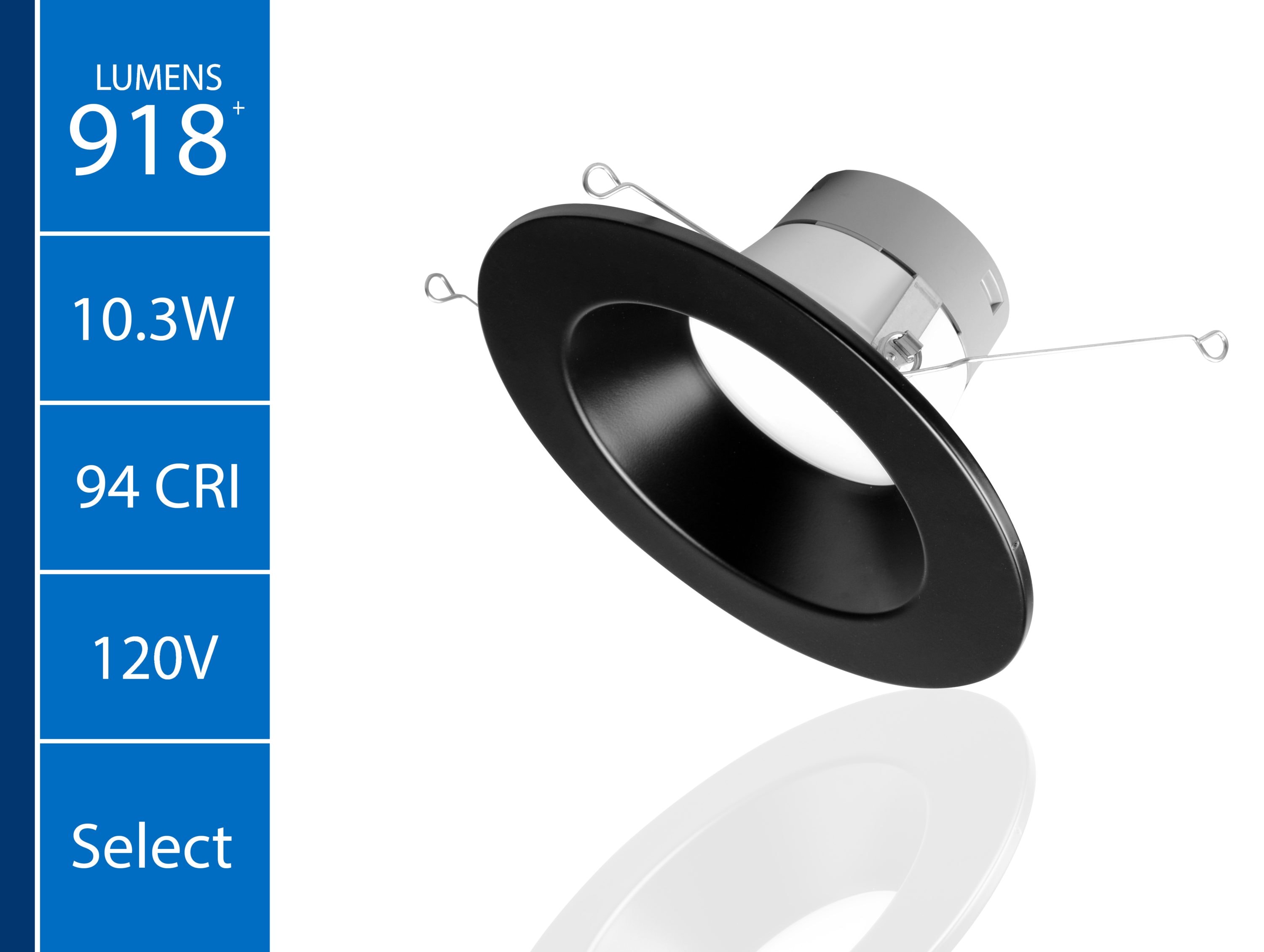 Nicor Lighting DLR56609120SBK Led-Retrofit-Downlight - View #2