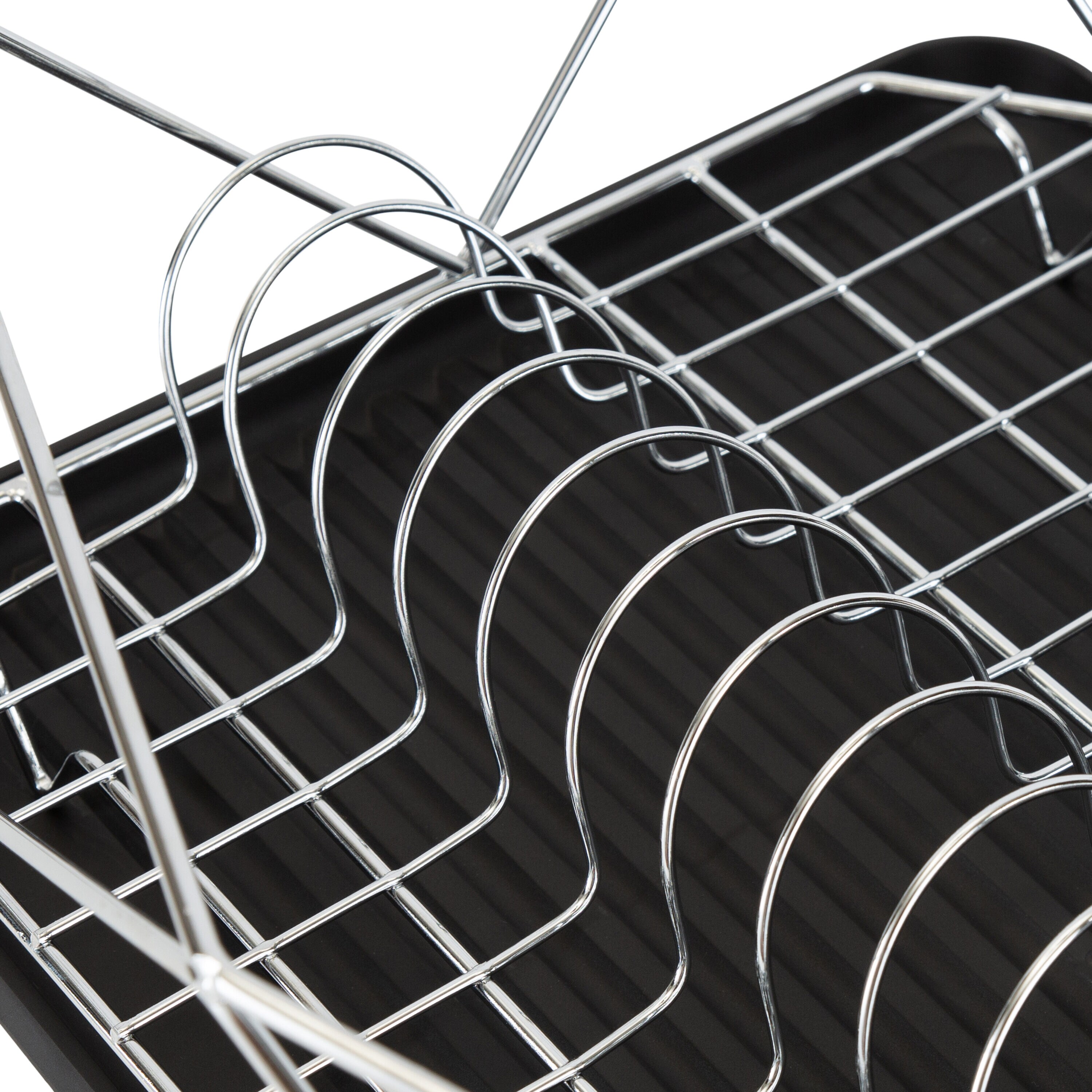 Kitchen Details 13.58-in W x 18.62-in L x 5.31-in H Iron Dish Rack in the Dish  Racks & Trays department at