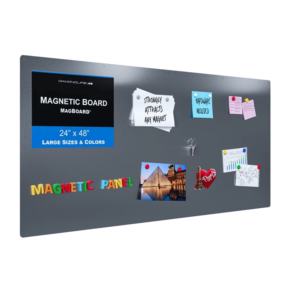 DiamondLife 24 in x 48 in Steel Magnetic Wall Board