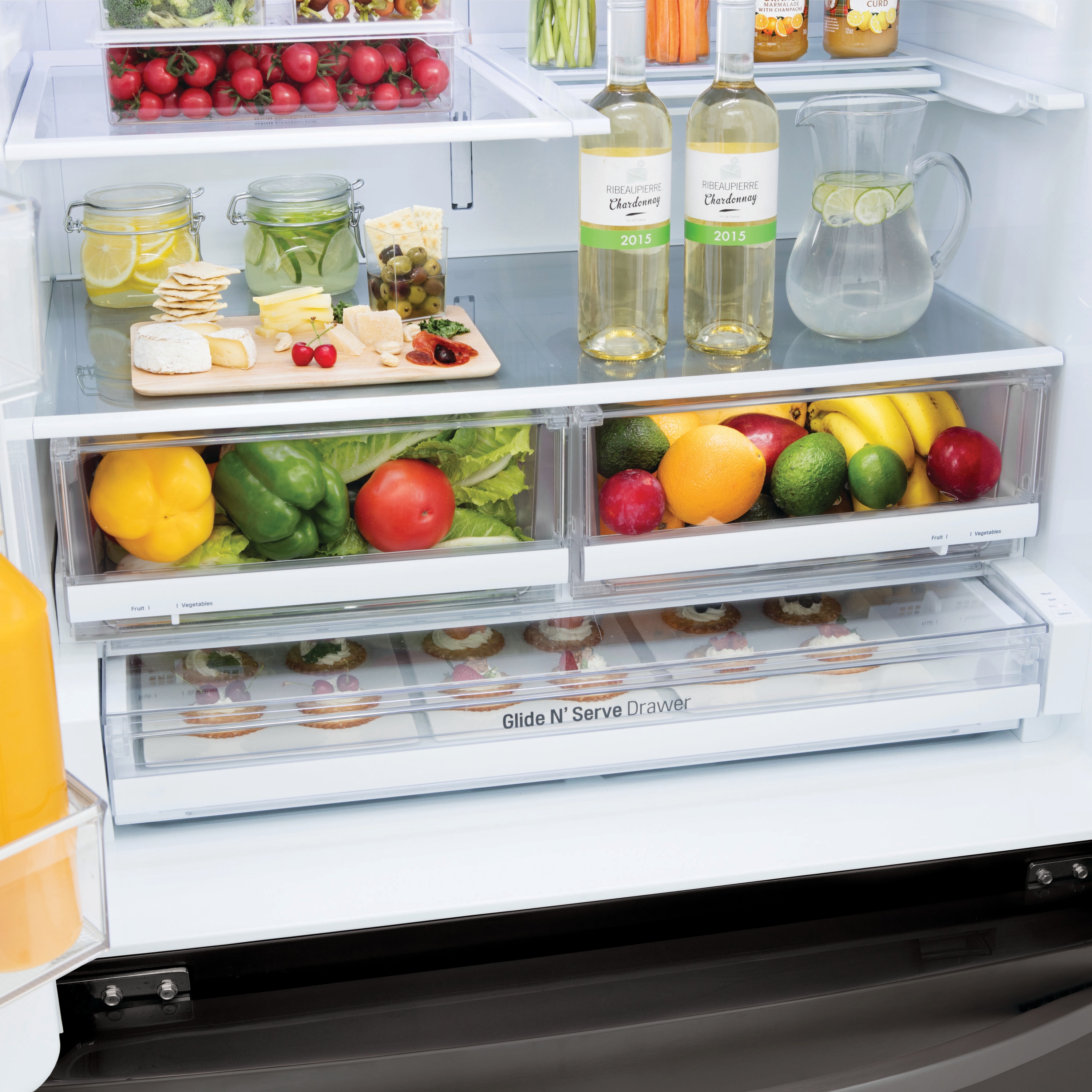 LG 27.8-cu ft 4-Door Smart French Door Refrigerator with Ice Maker ...