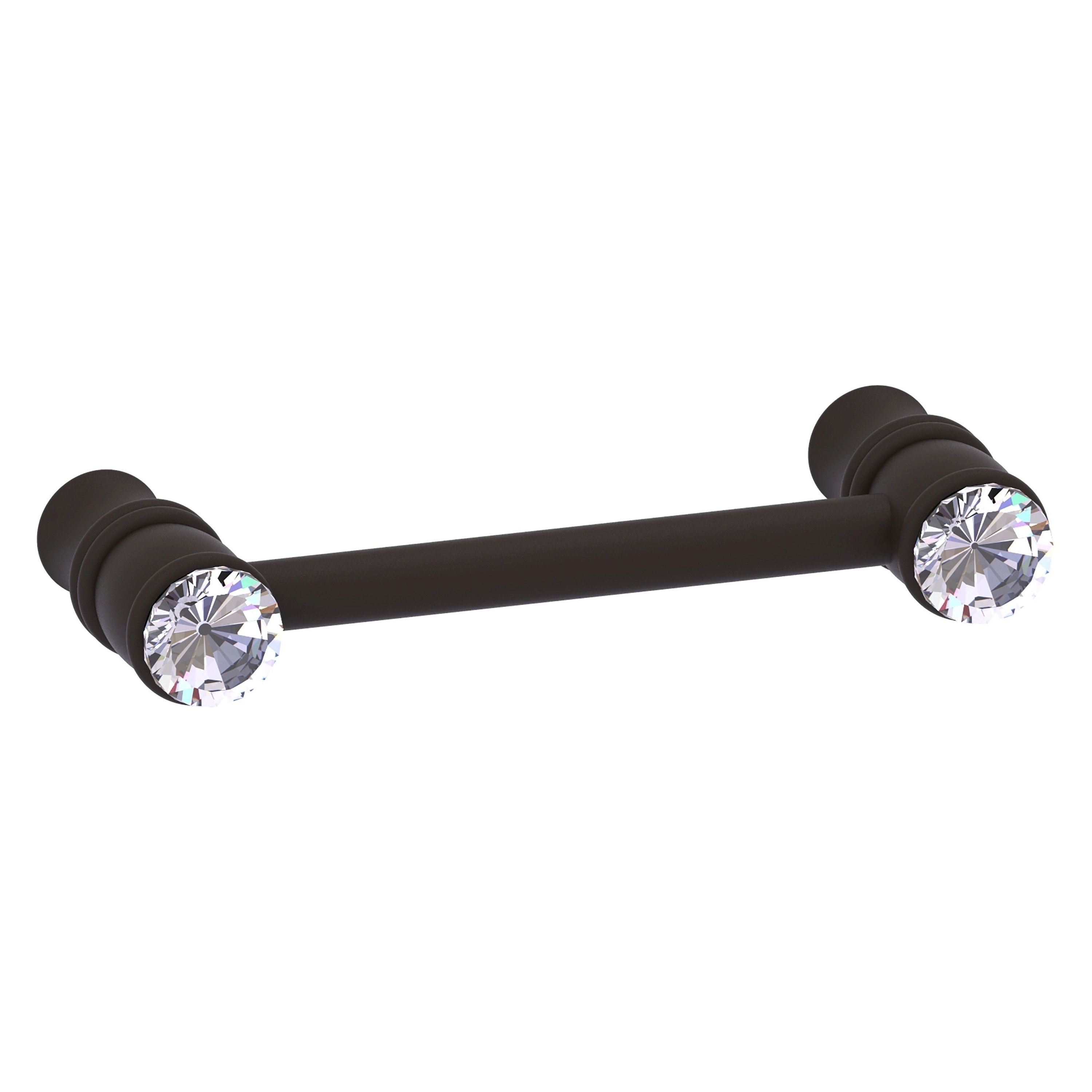 Allied Brass CC-30-3-ORB Carolina Crystal 3-in , 76mm Center to Center Oil Rubbed Bronze Dual Mount Cylindrical Bar For Use on Appliances Drawer Pulls