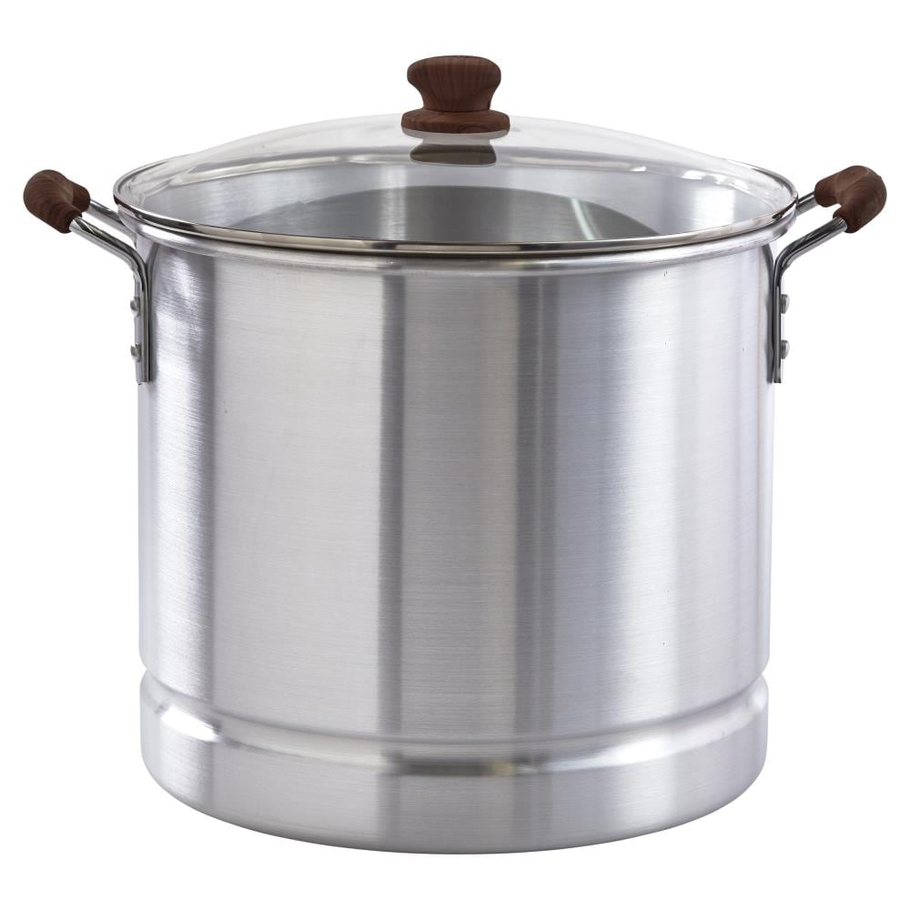 3-Tier 11.6 qt. Stainless Steel Steamer Insert Saucepot with Lid