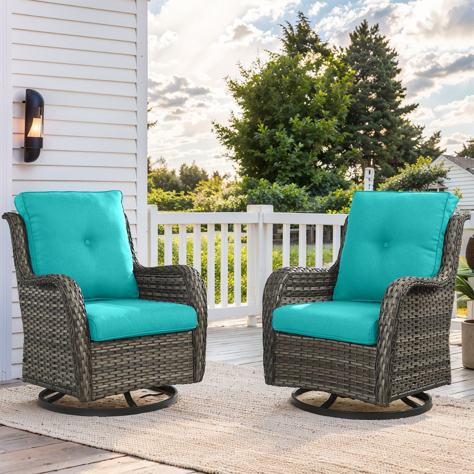Pocassy PJZBD06-7AA Patio-Furniture-Cushions - View #2