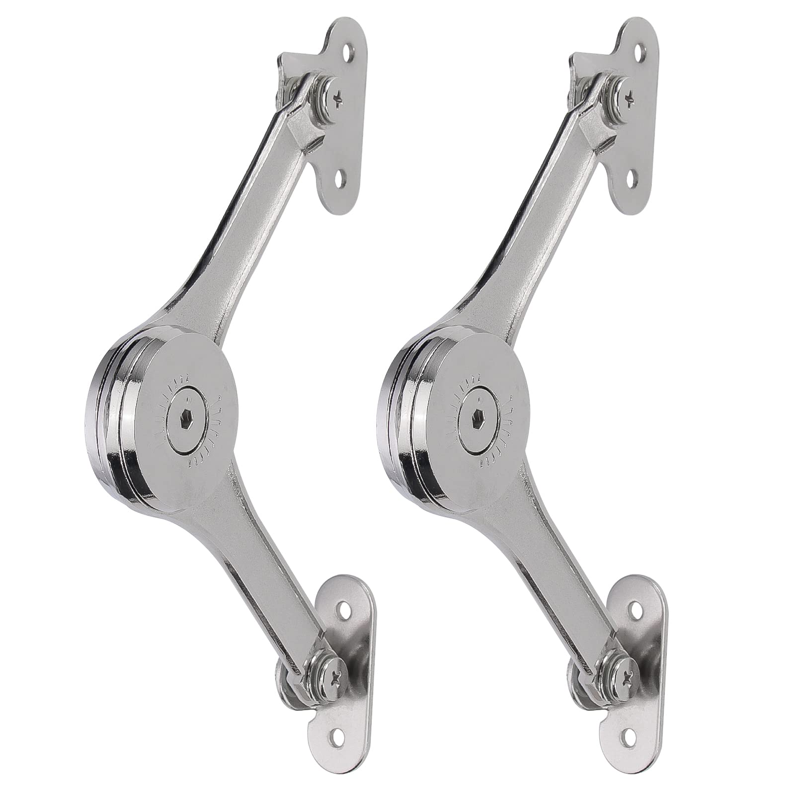 LILILIAN FMY Heavy Duty Lid Stay Hinges Soft Close Support for Toy Box Chest Lid Support 50lb Capacity 2 Pieces durable home #LRO0824O516