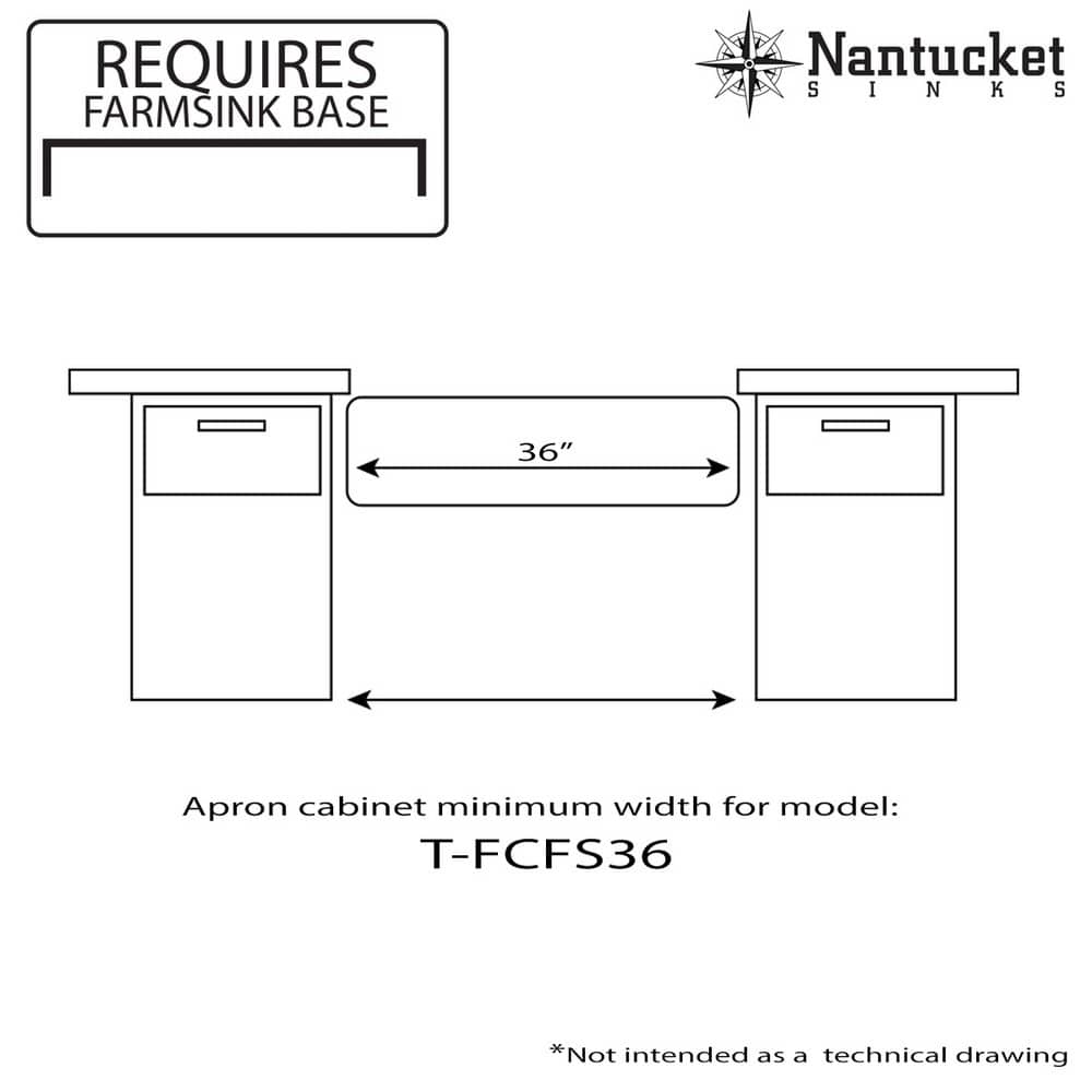 Nantucket T-FCFS36 Kitchen-Sinks - View #3