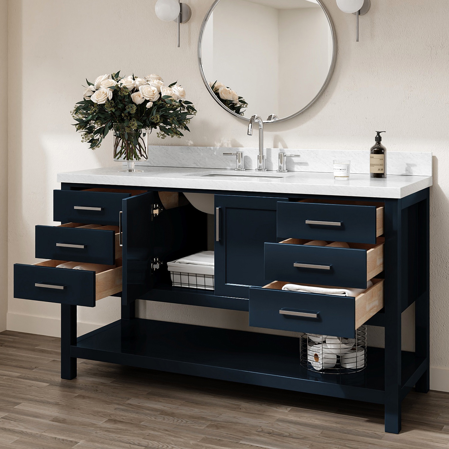 ARIEL S061SCWRVOMNB Bath-Vanity-Combo - View #2