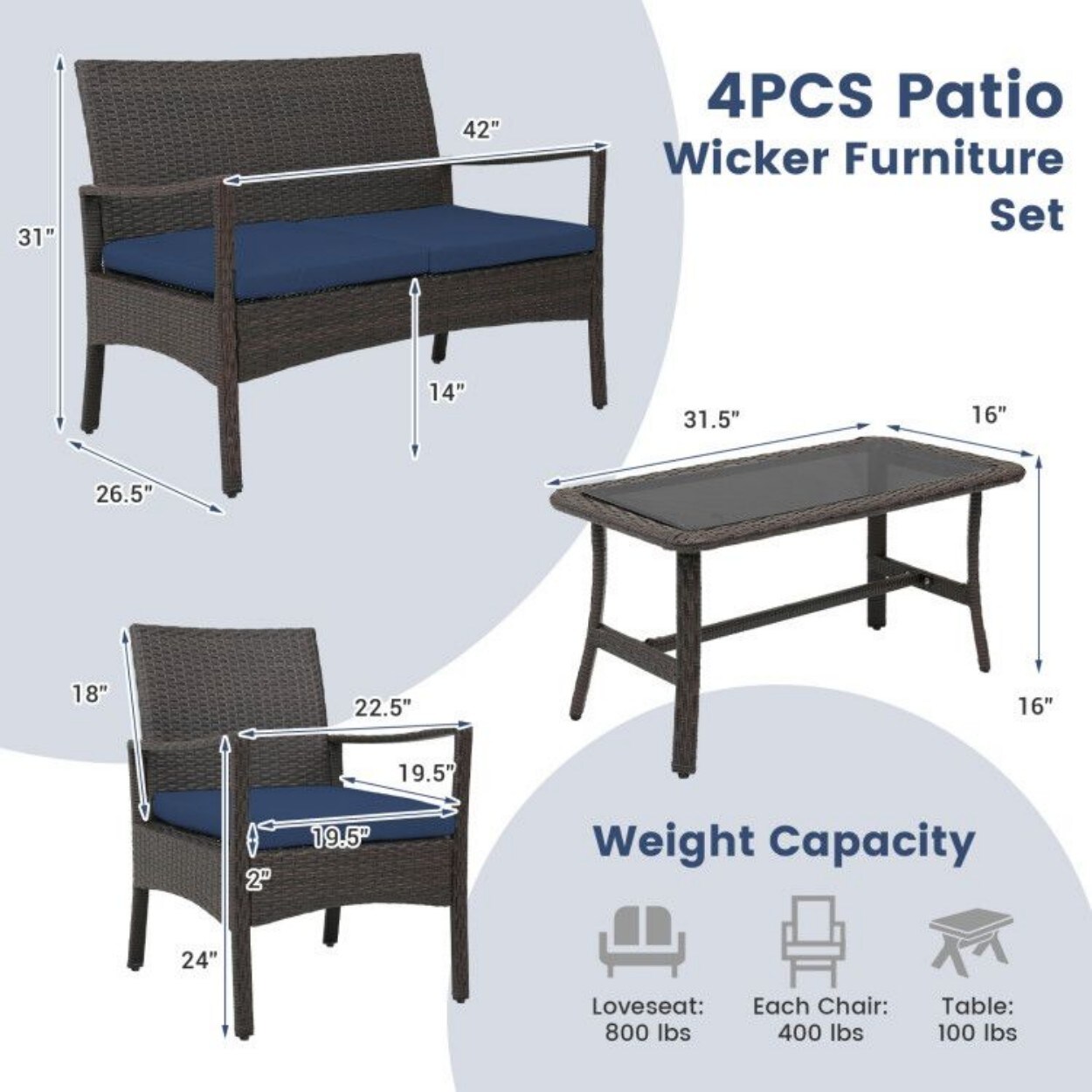 AHIOU HOME ZAAHD-HQ7YAYPS Patio-Conversation-Sets - View #5