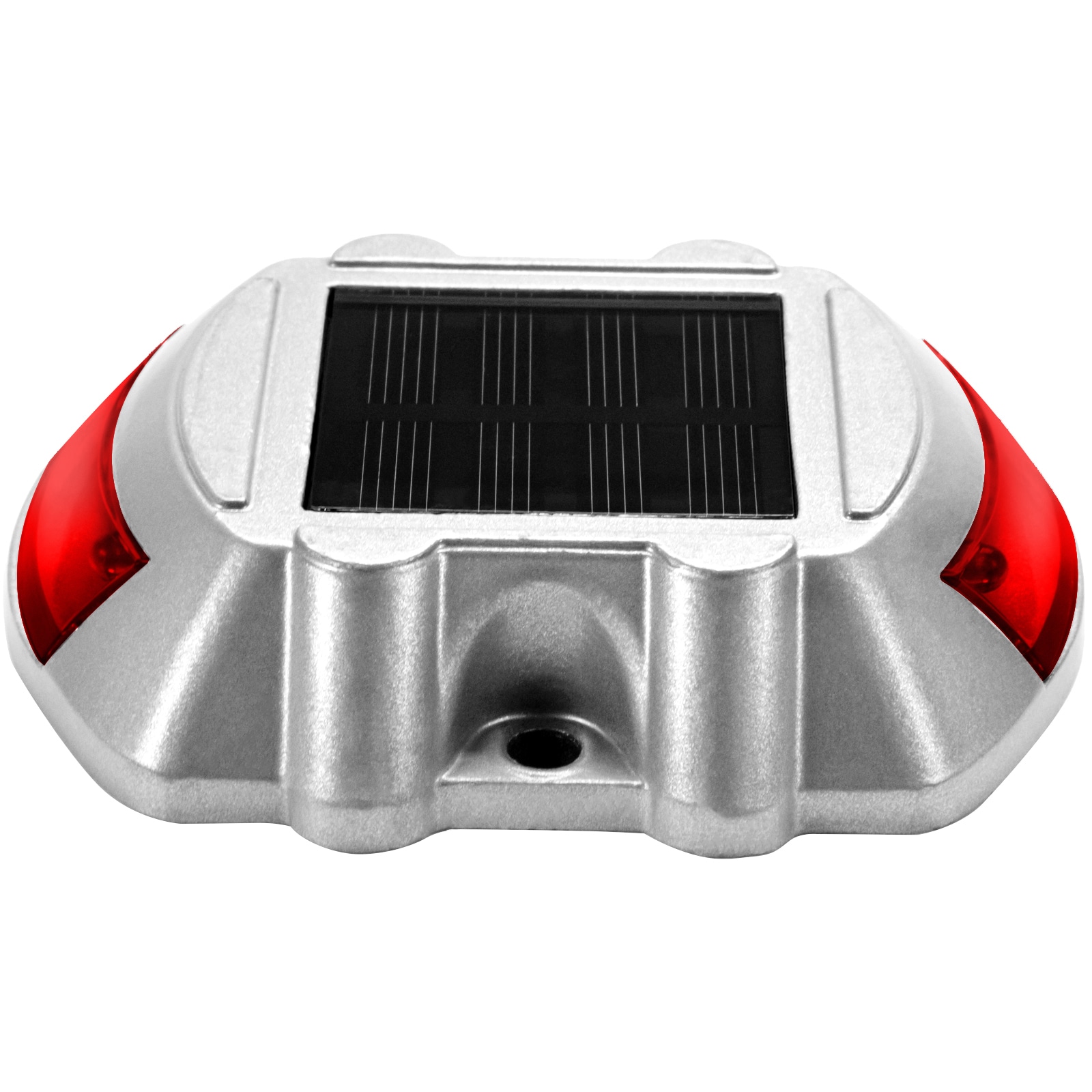 8-Pack Solar Red LED Pathway Lights with Aluminum Shell