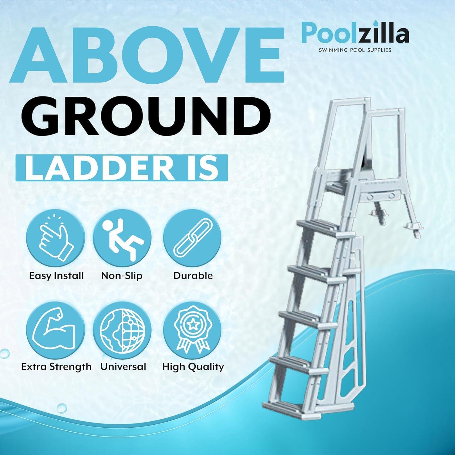 Poolzilla 04-01-005 Above-Ground-Pool-Lad-Steps - View #4