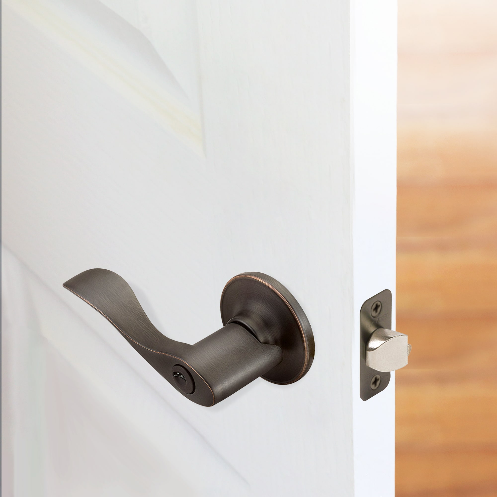Oil Rubbed Bronze Keyed Entry Door Lever