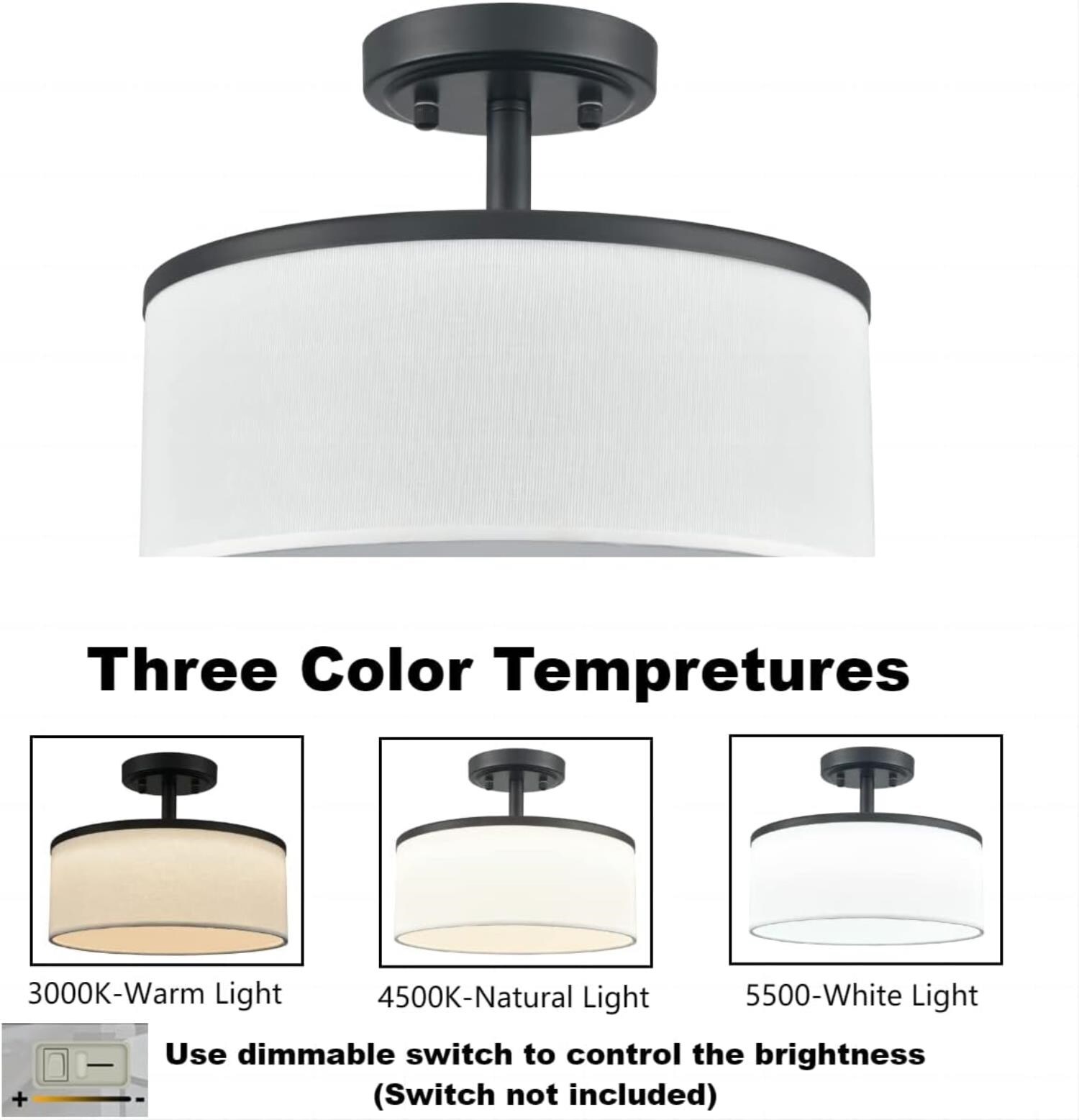 Claxy DE-T7226CU-BK flushmounts - View #3