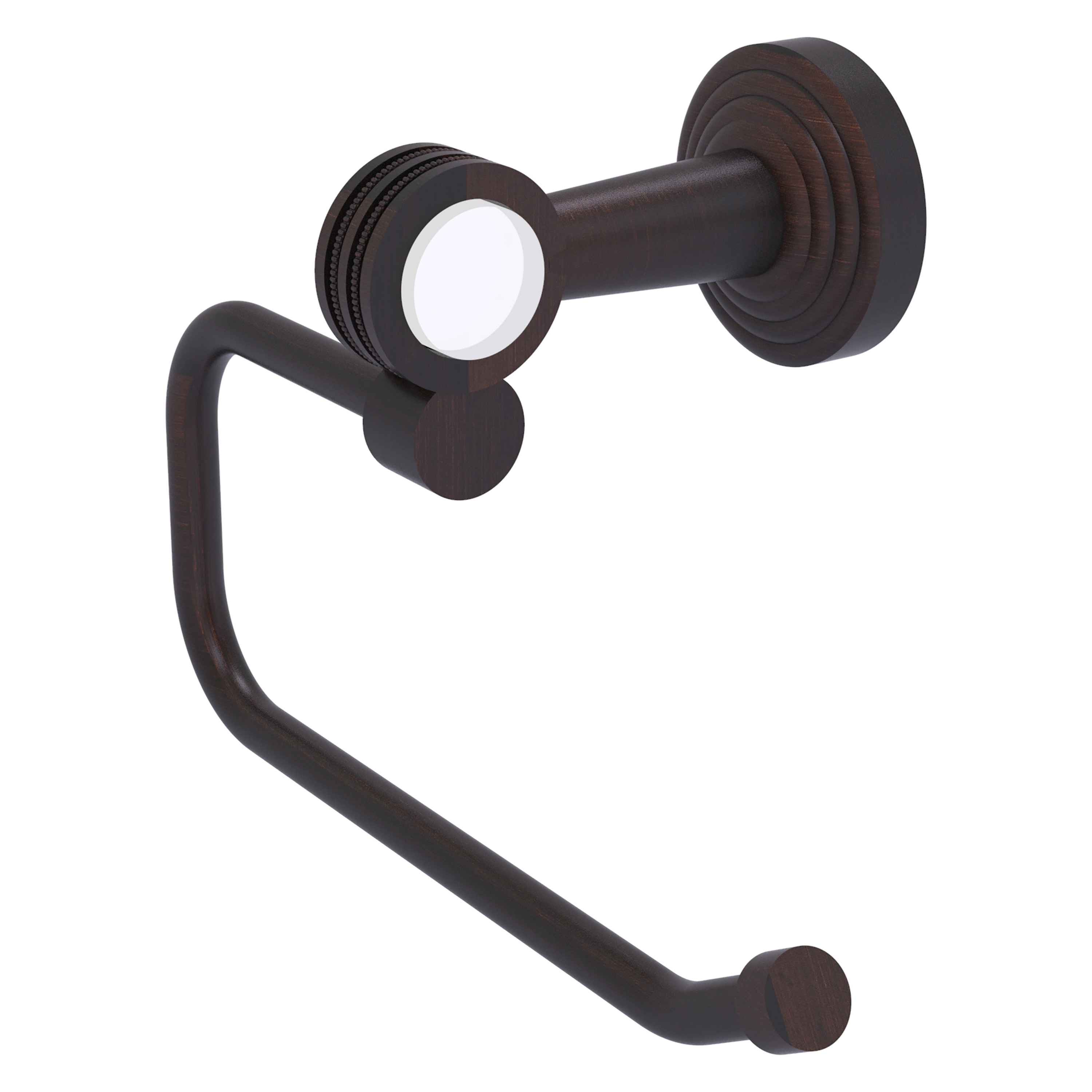 Allied Brass PB-24ED-VB Pacific Beach Venetian Bronze Wall mount Single post Toilet Paper Holder 1 -Rolls with Storage