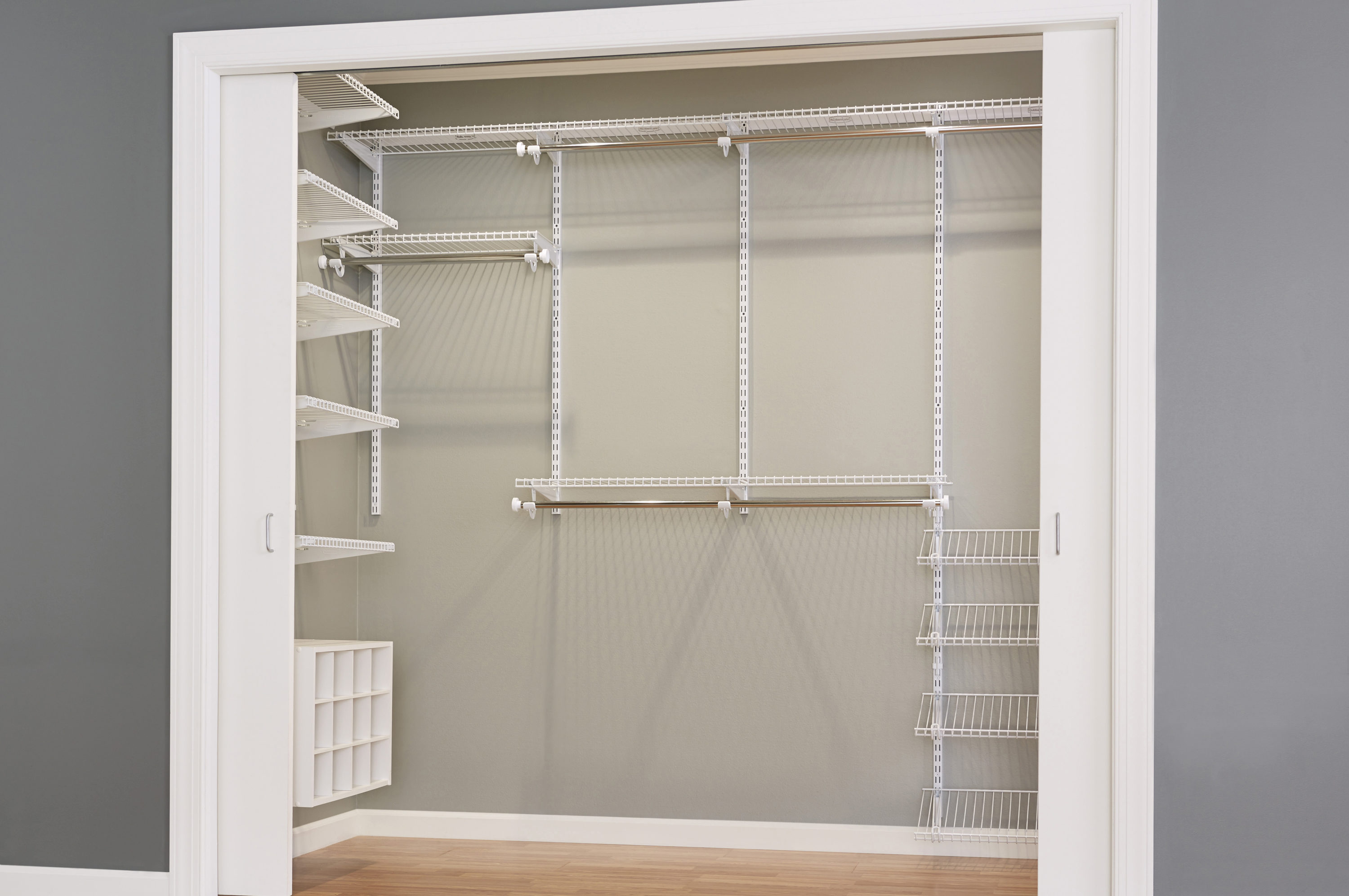 Rubbermaid FG3H11LWWHT Wire-Closet-Kits - View #2