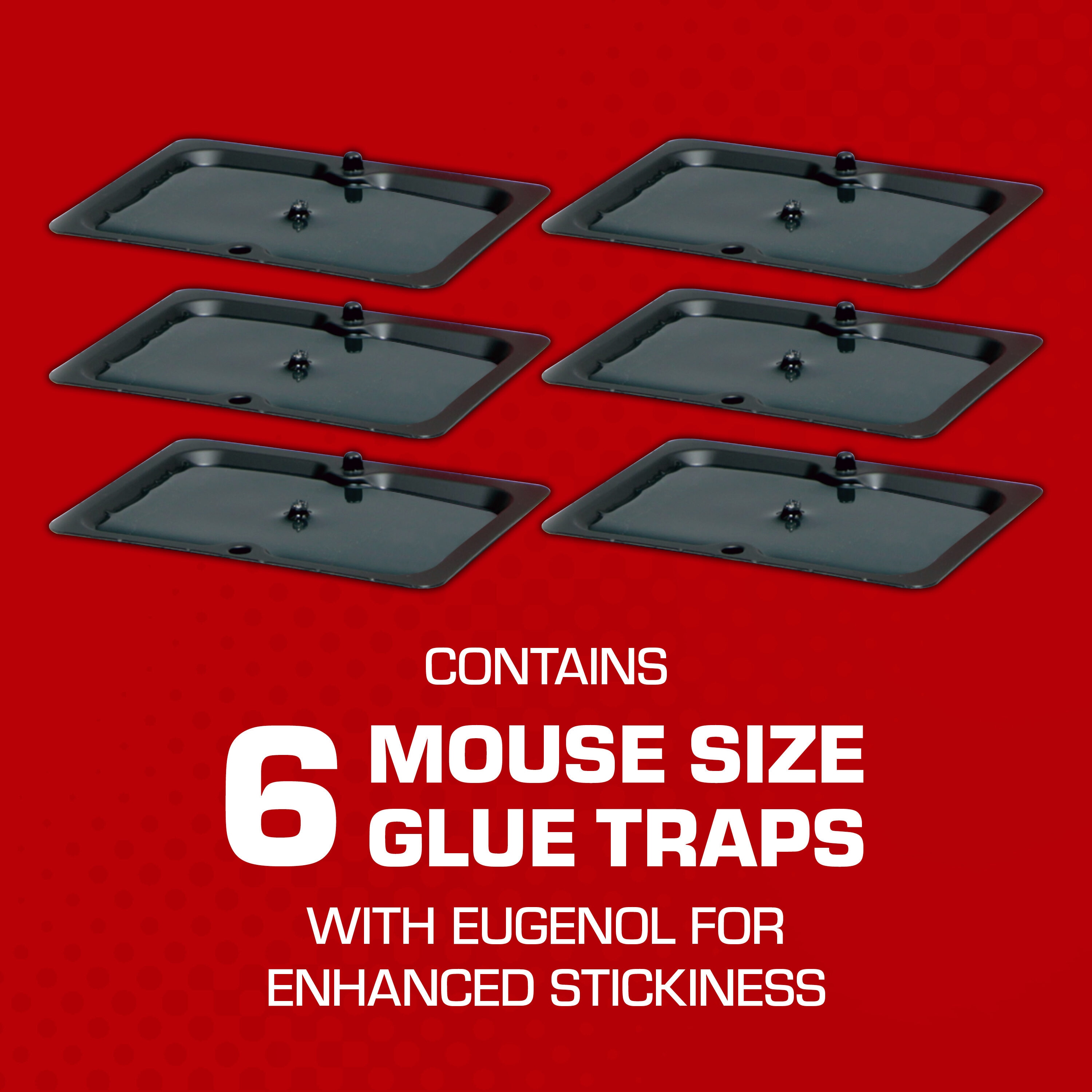Tomcat Super Hold Glue Traps Mouse Size, Ready-To-Use, 4 Traps 