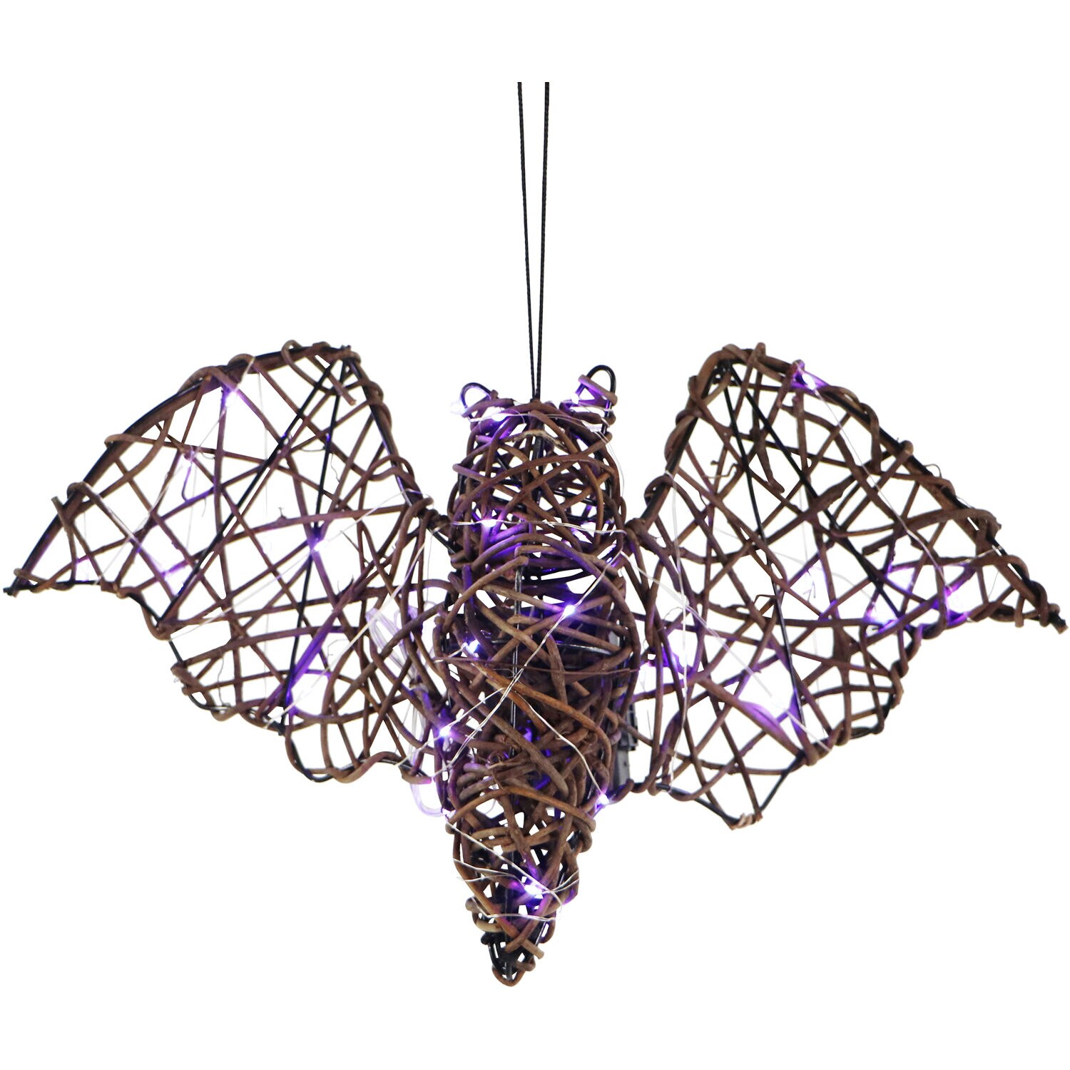 Haunted Hill Farm HHWOOD3BAT-1BR Halloween-String-Lights - View #13