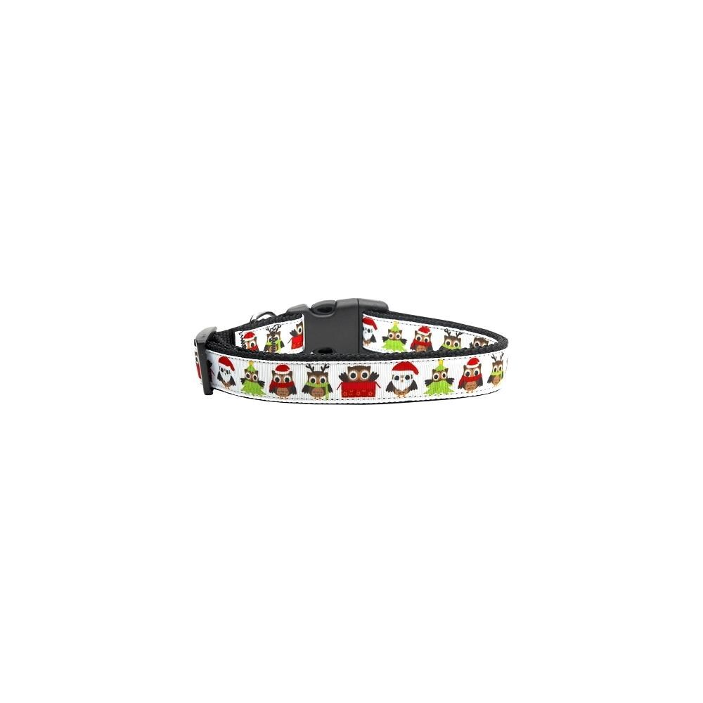 Mirage Pet Products MRPP218938 Mirage Pet 125-098 XL Santa Owls Nylon Dog Collar, Extra Large