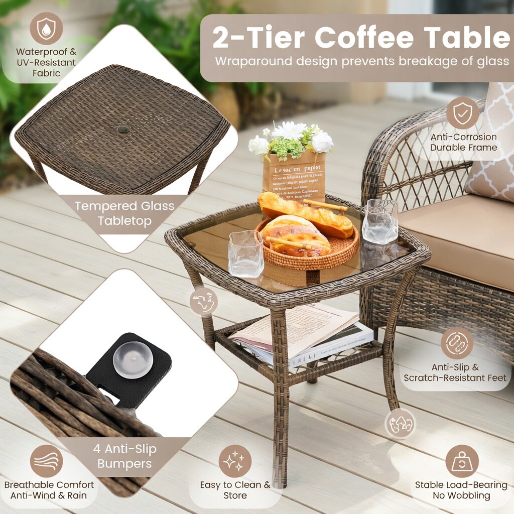 Choco Moon WYC-WQ17600-LS Patio-Conversation-Sets - View #4