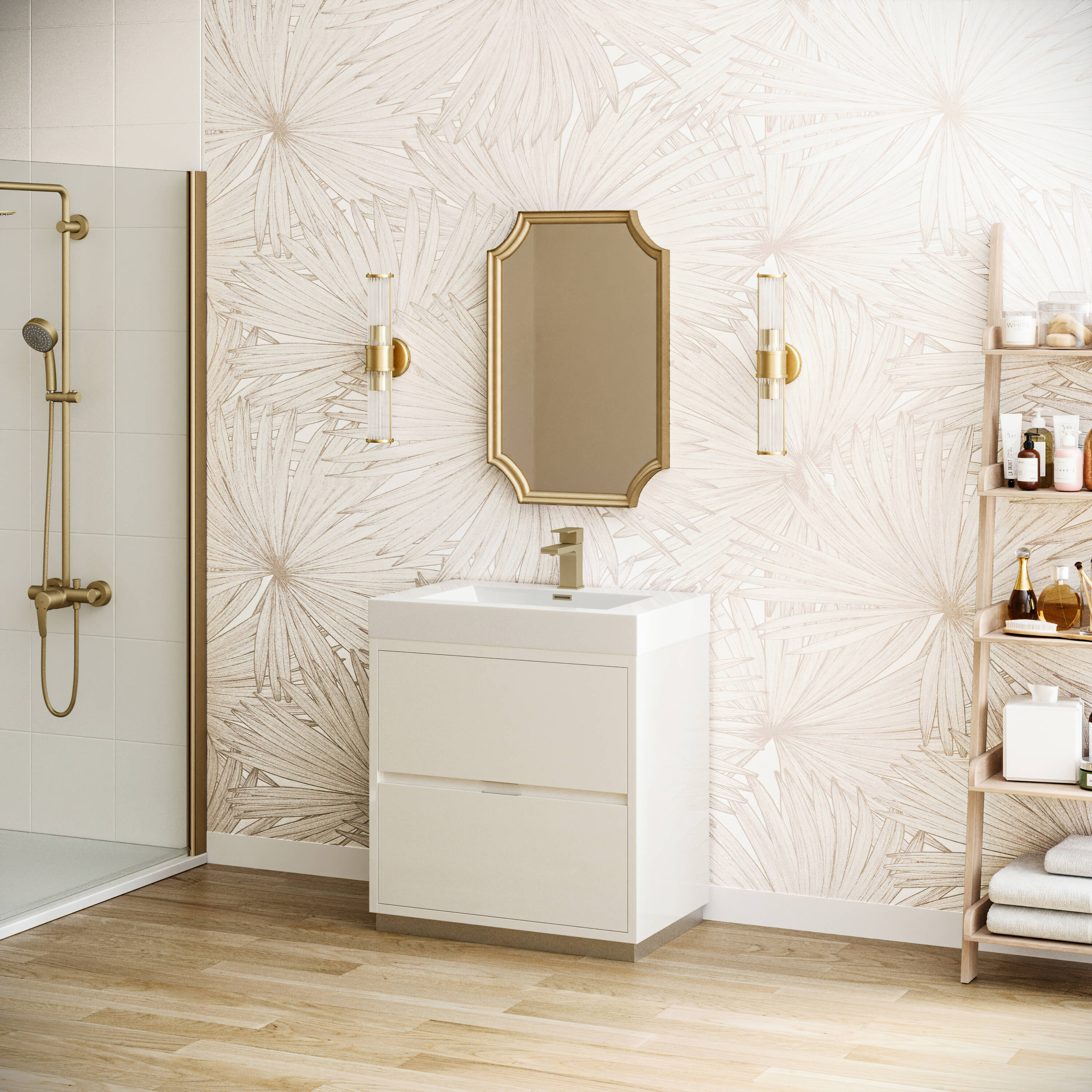 Fresca FCB8430WH-I Bath-Vanity-Combo - View #5