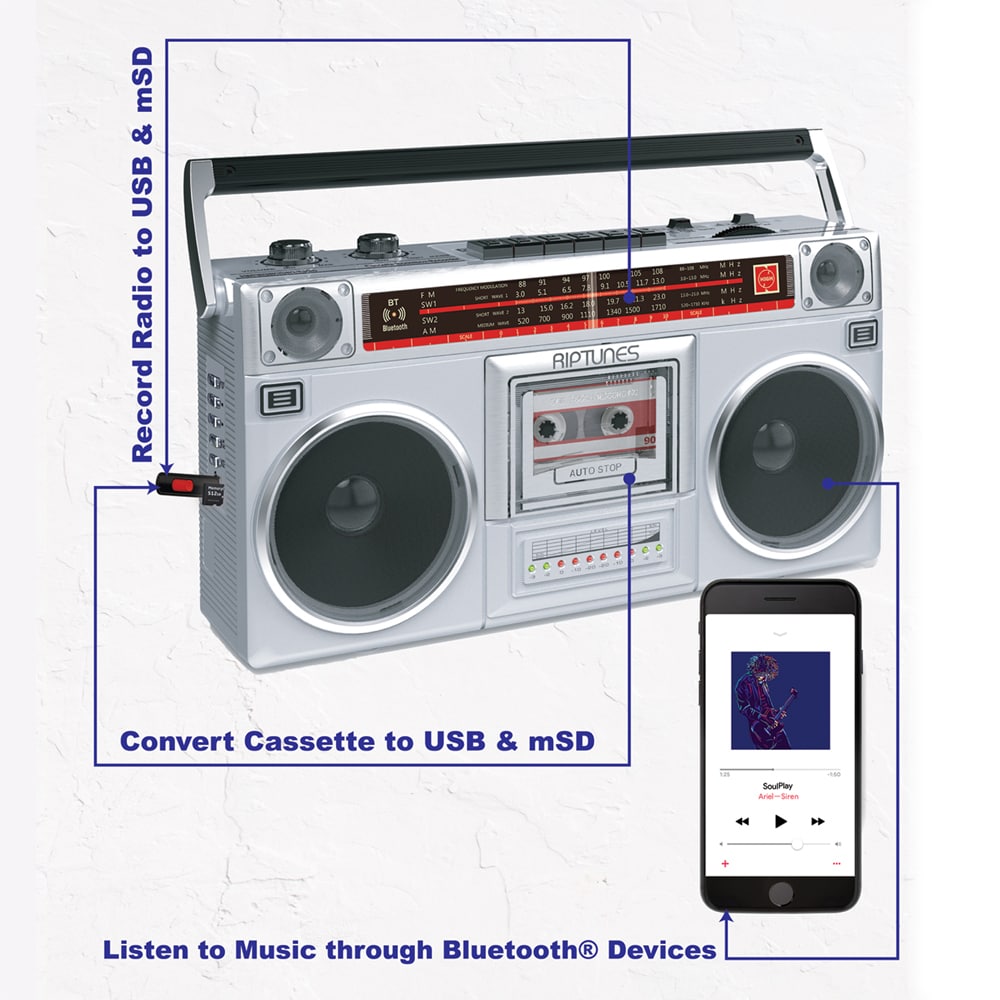 Riptunes WRACR510BTS697 Boomboxes-Radios - View #6
