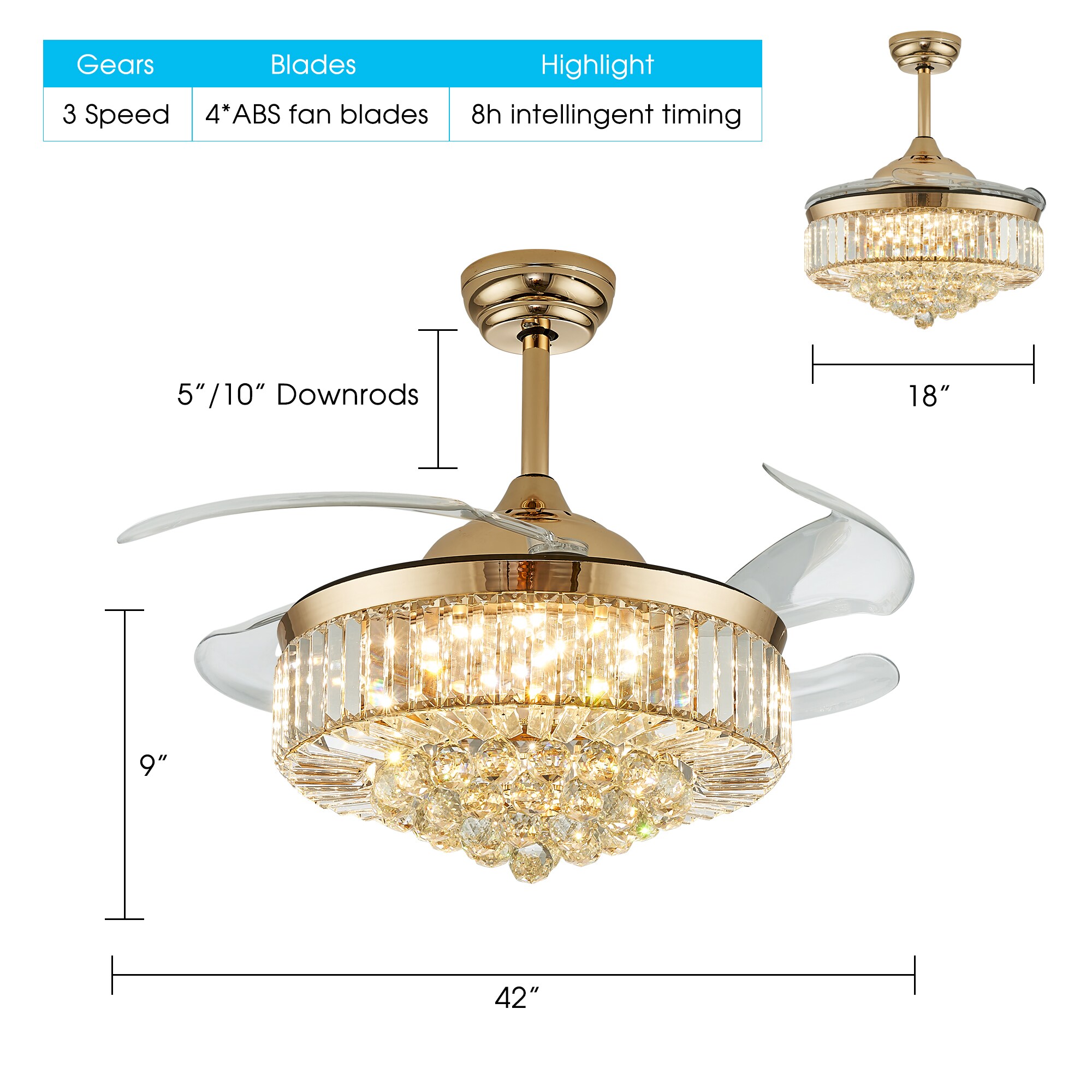 Antoine LSBD-14 Ceiling-Fans - View #4