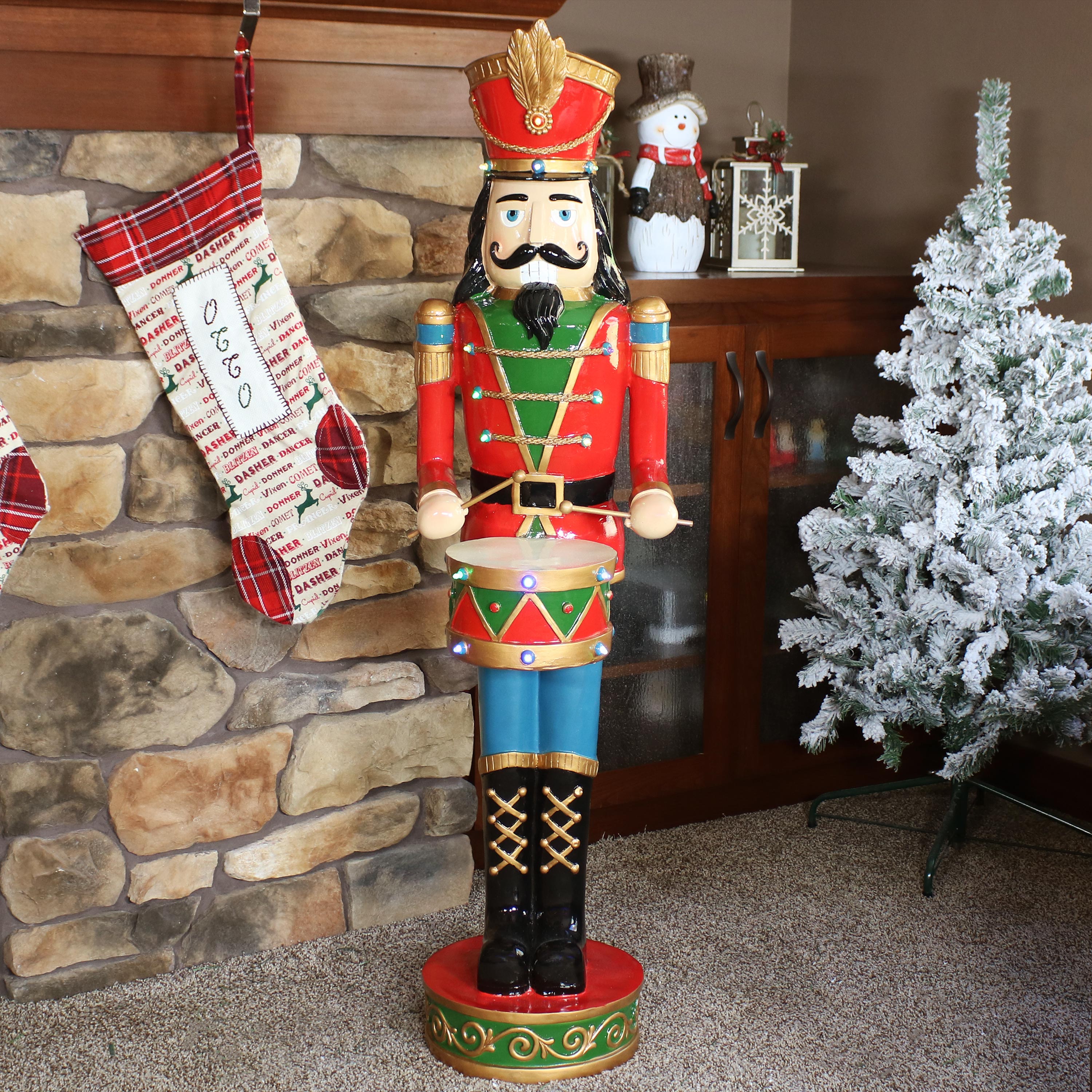 Sunnydaze Decor 48-in Figurine Nutcracker Battery-operated Christmas ...