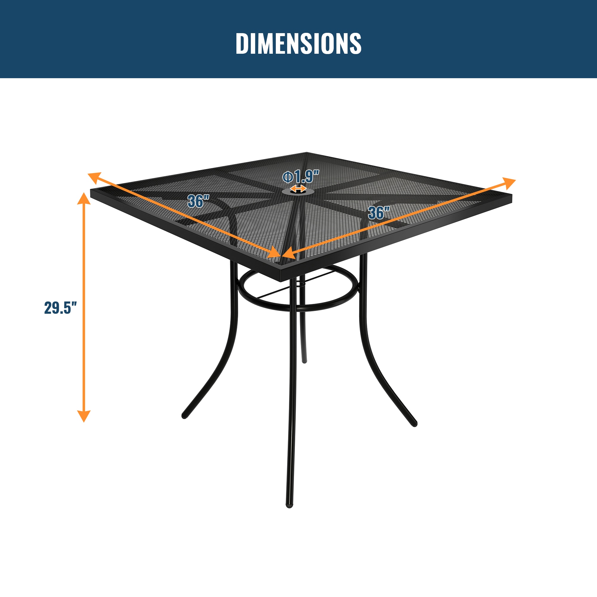 Clihome CL-07SL4C1TSQBL Patio-Dining-Sets - View #6