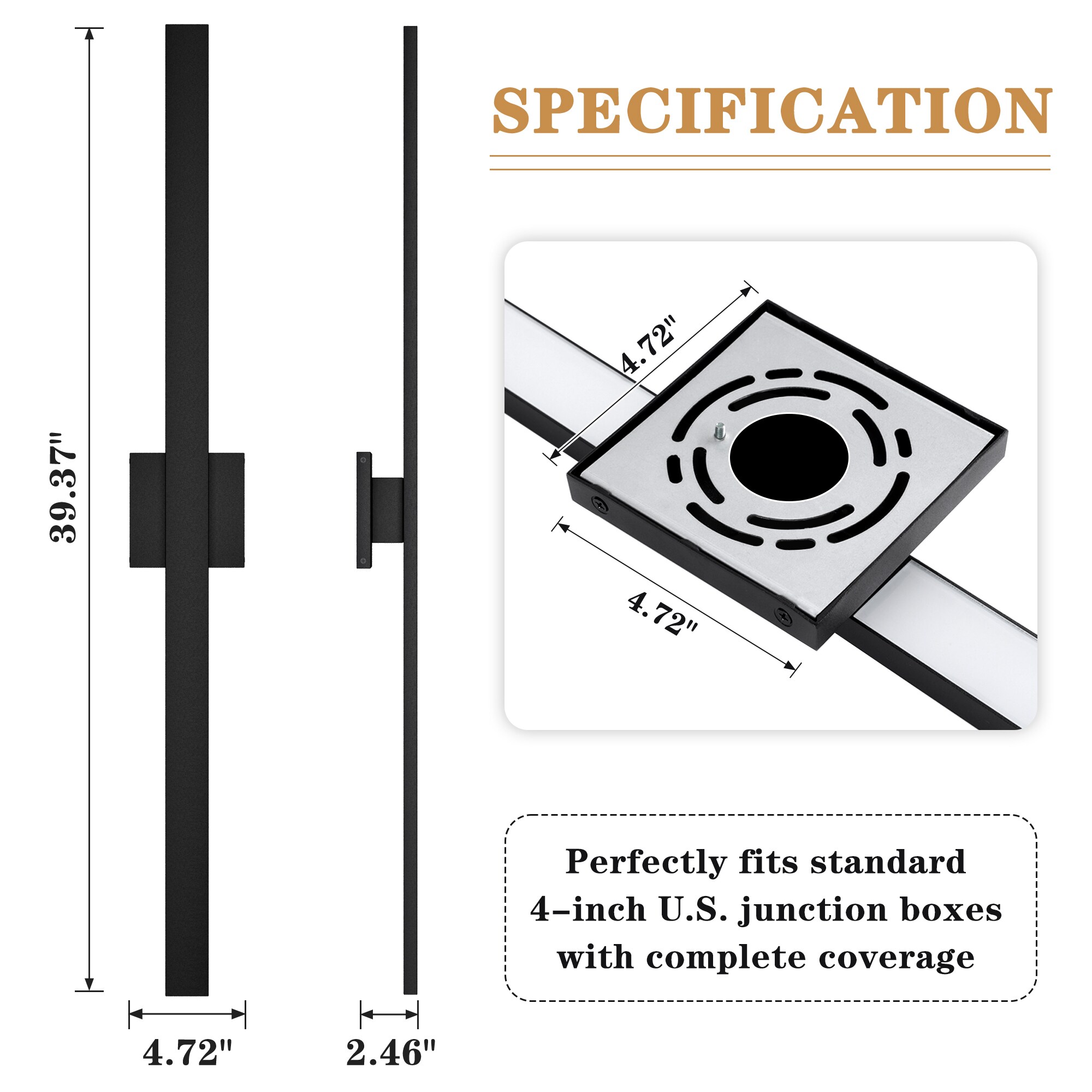 LamQee 06FTL0337CBK Outdoor-Wall-Lighting - View #7