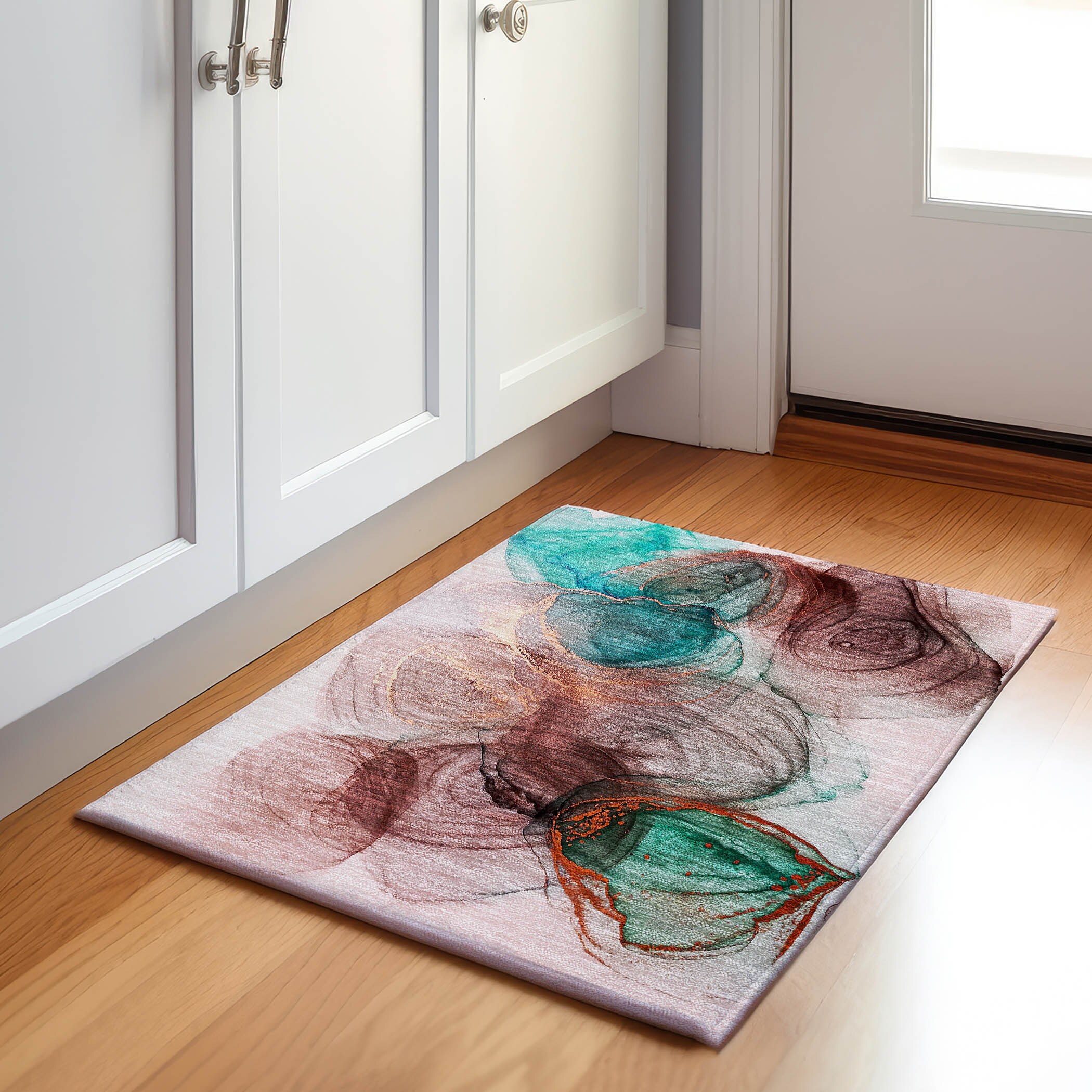 Addison Rugs AMF537SA20X30 Mayfield AMF537SA 2 x 3 (ft) Loomed Polyester Sage Rectangular Indoor Geometric Machine washable Area rug