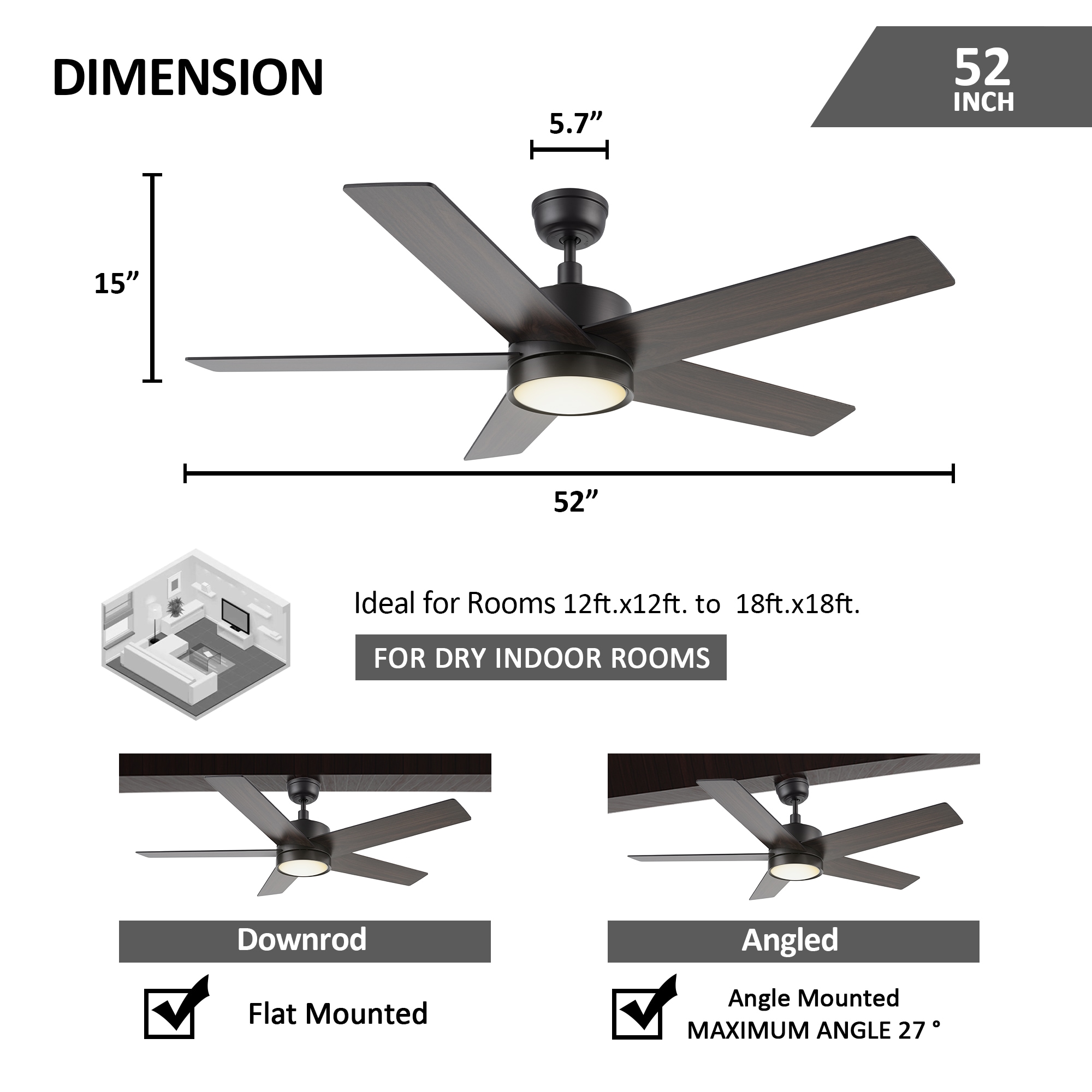 CARRO USA LCFR525E5-L11-BG-1 Ceiling-Fans - View #9