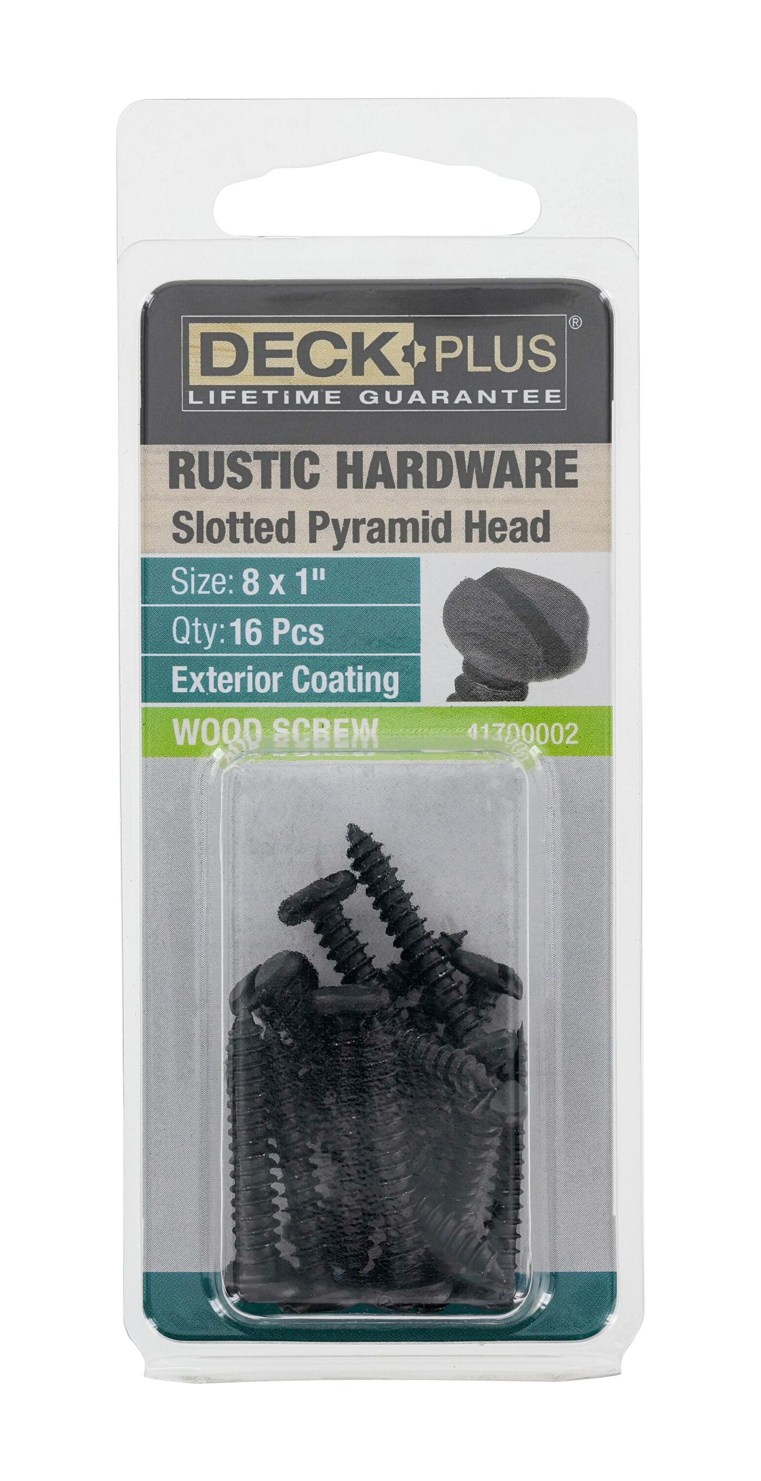 Deck Plus 41700002 Rustic #8 x 1-in Epoxy Exterior Wood screws ( 16 -Per Box )