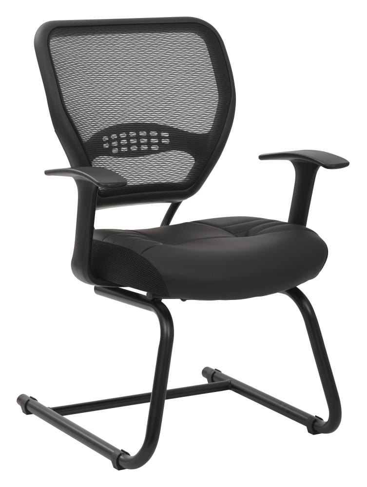 SPACE Seating 5705E Black Contemporary Leather Desk Chair