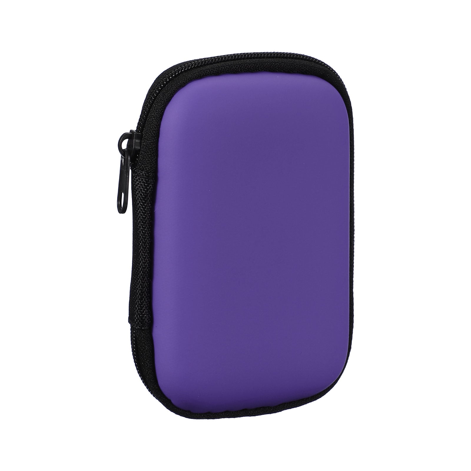 Unique Bargains Earphone Case 4.53 x 3.15 x 1.38inch Portable Earbud Carrying Case Storage Bag for In-Ear Headphones USB Charging Cable Purple #S26050902UX9910