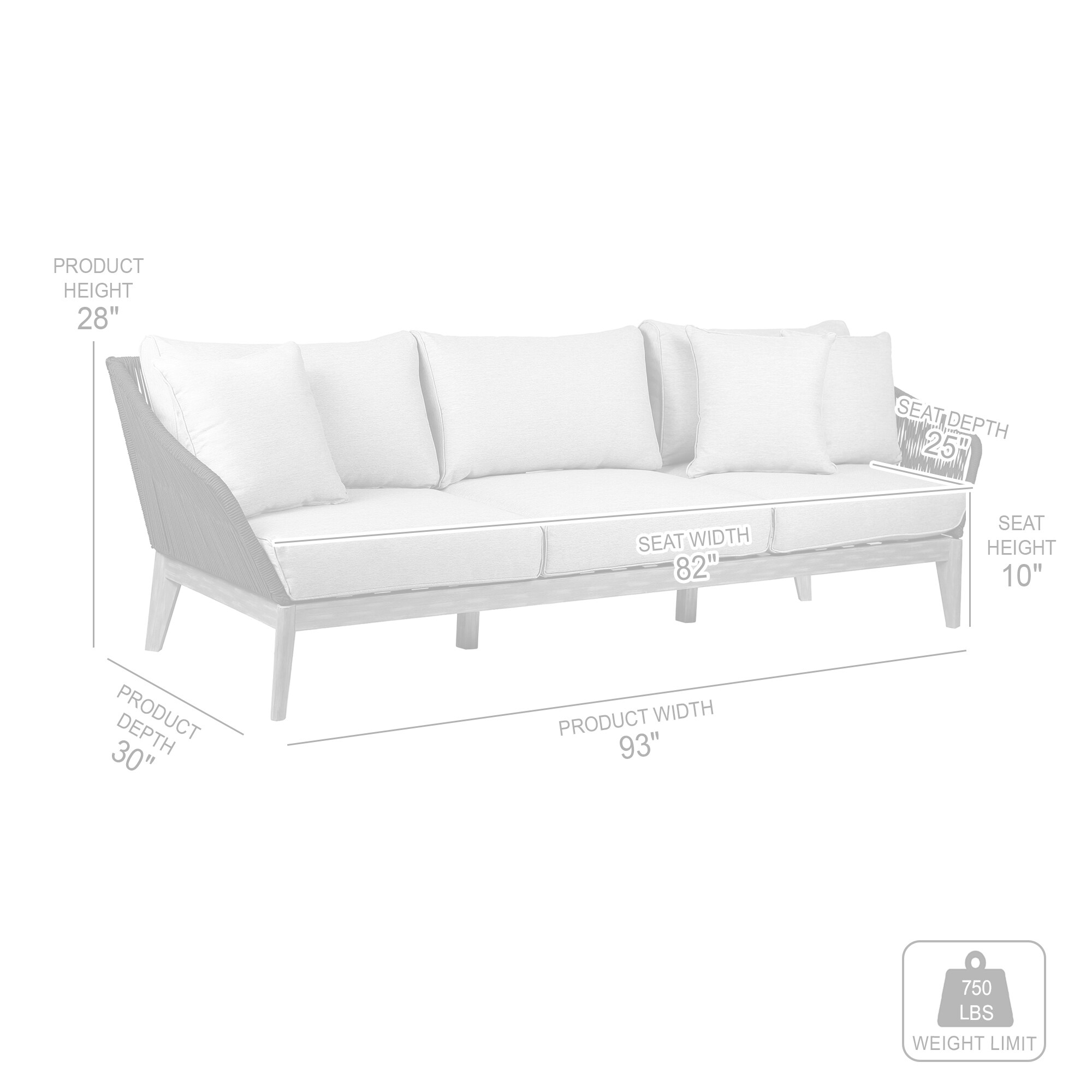Armen Living LCATSOWDDK Patio-Sofas-Daybeds - View #9