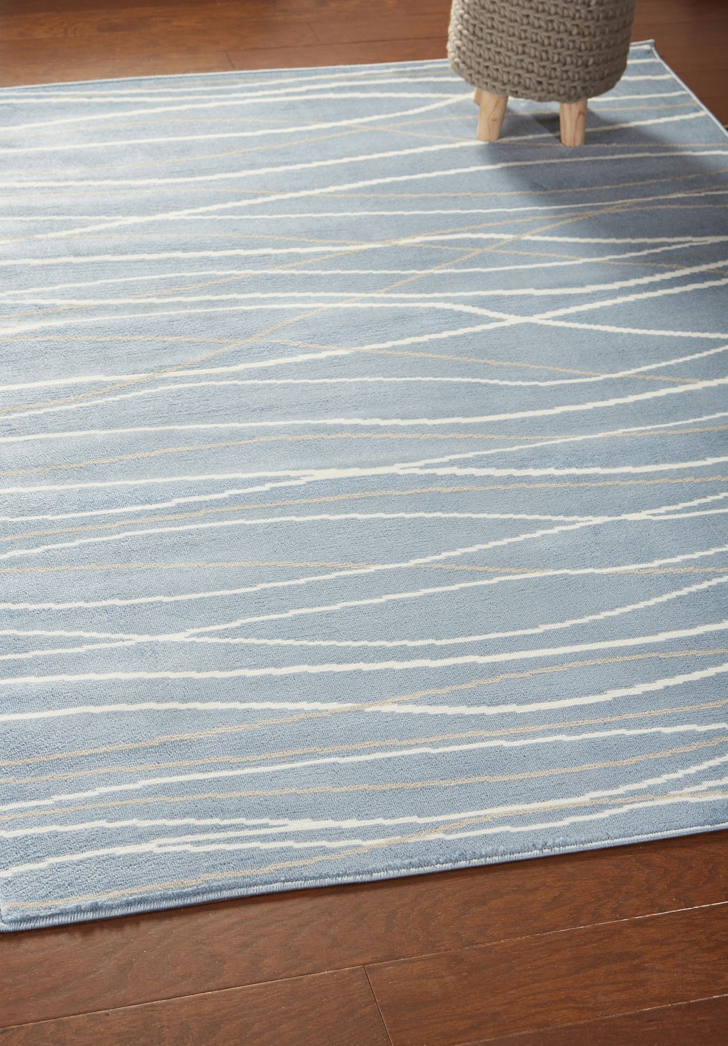 LR Home 6316A3984934J8 8 X 10 (ft) Blue Indoor Geometric Area Rug