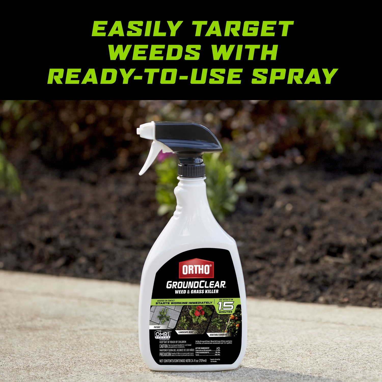 ORTHO Ortho GroundClear 24-fl oz Trigger Spray Weed and Grass Killer in ...