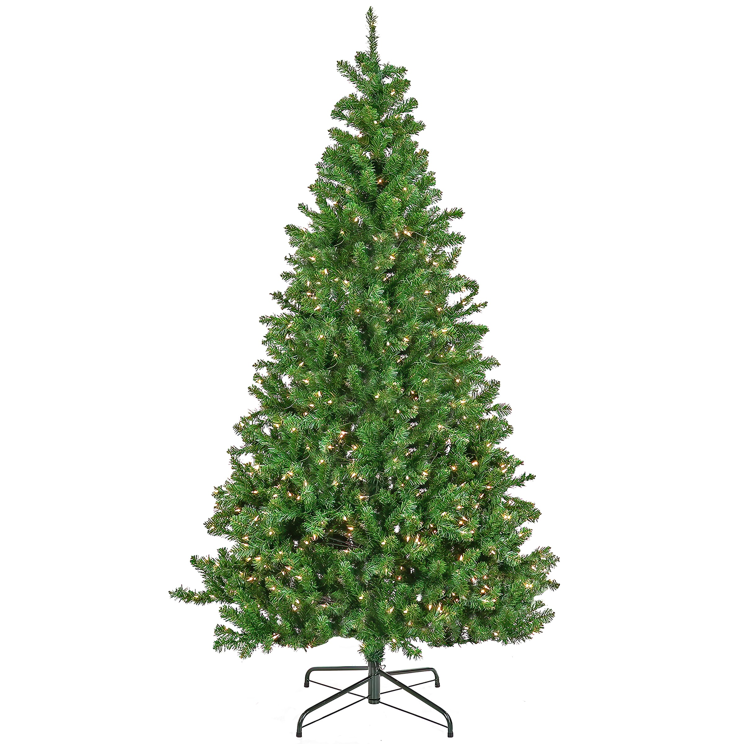 National Tree Company PHS55-307-75 7.5-ft Spruce Pre-lit Artificial Christmas Tree with Clear Incandescent Lights