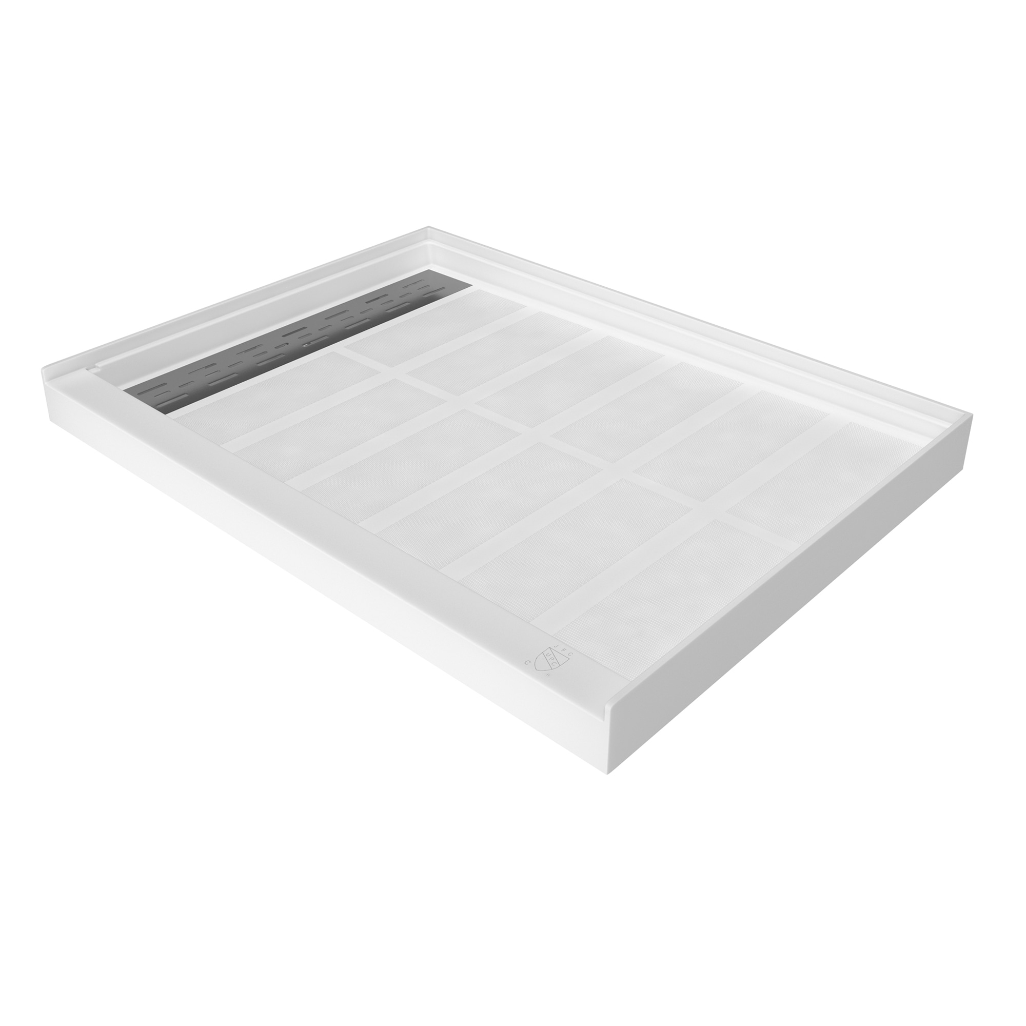 CASAINC P83 SMC 36-in W x 48-in L Left White Single Threshold Rectangle Shower Pan Base with