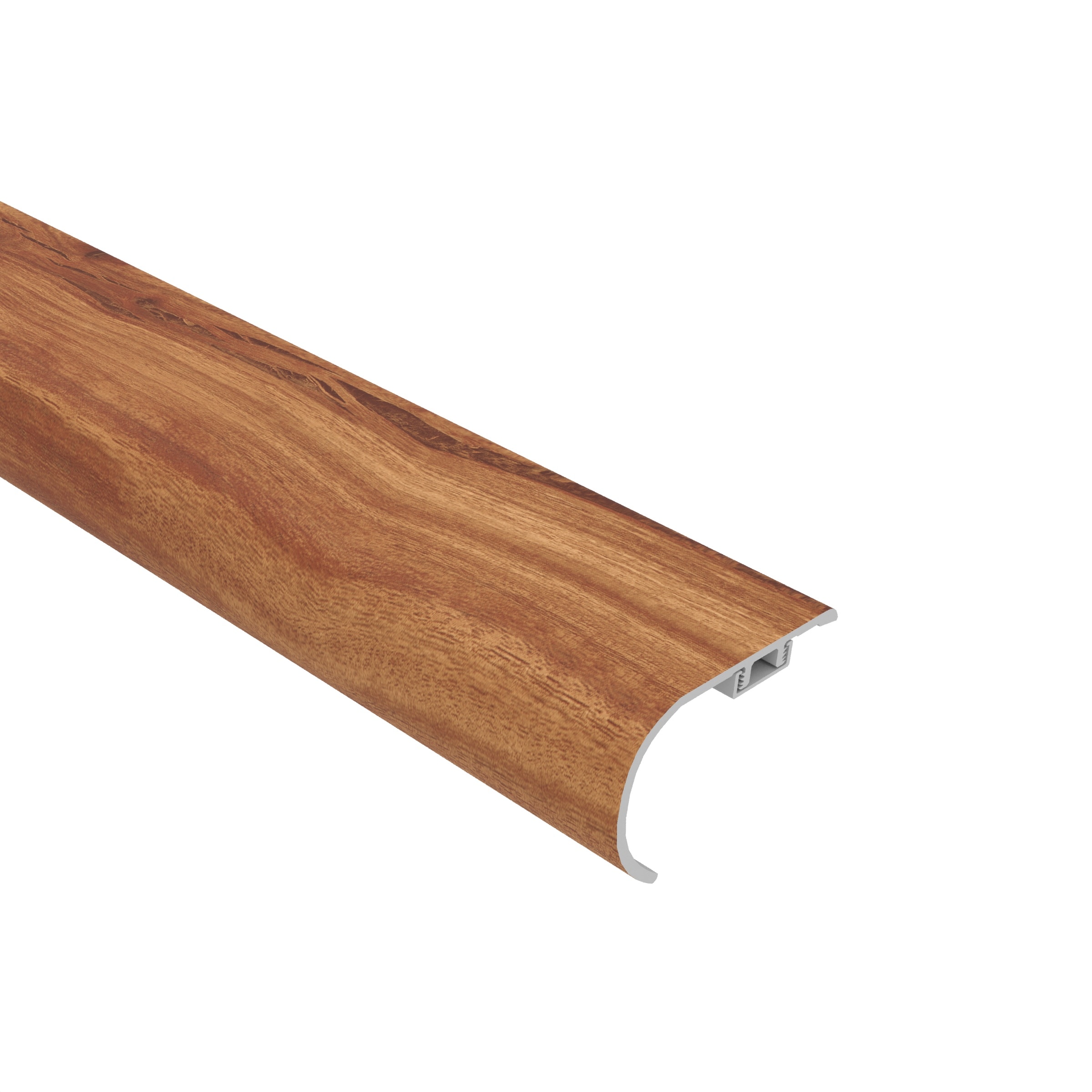 CALI 7904501914 Mute Step 2.17-Inches x 72.8-Inches x 1.57-Inches Brown Prefinished PVC Overlap Stair Nosing