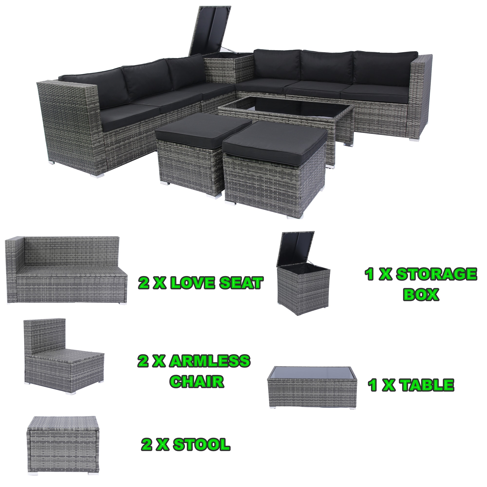 ModernLuxe L-W329S00030 Patio-Sofas-Daybeds - View #4
