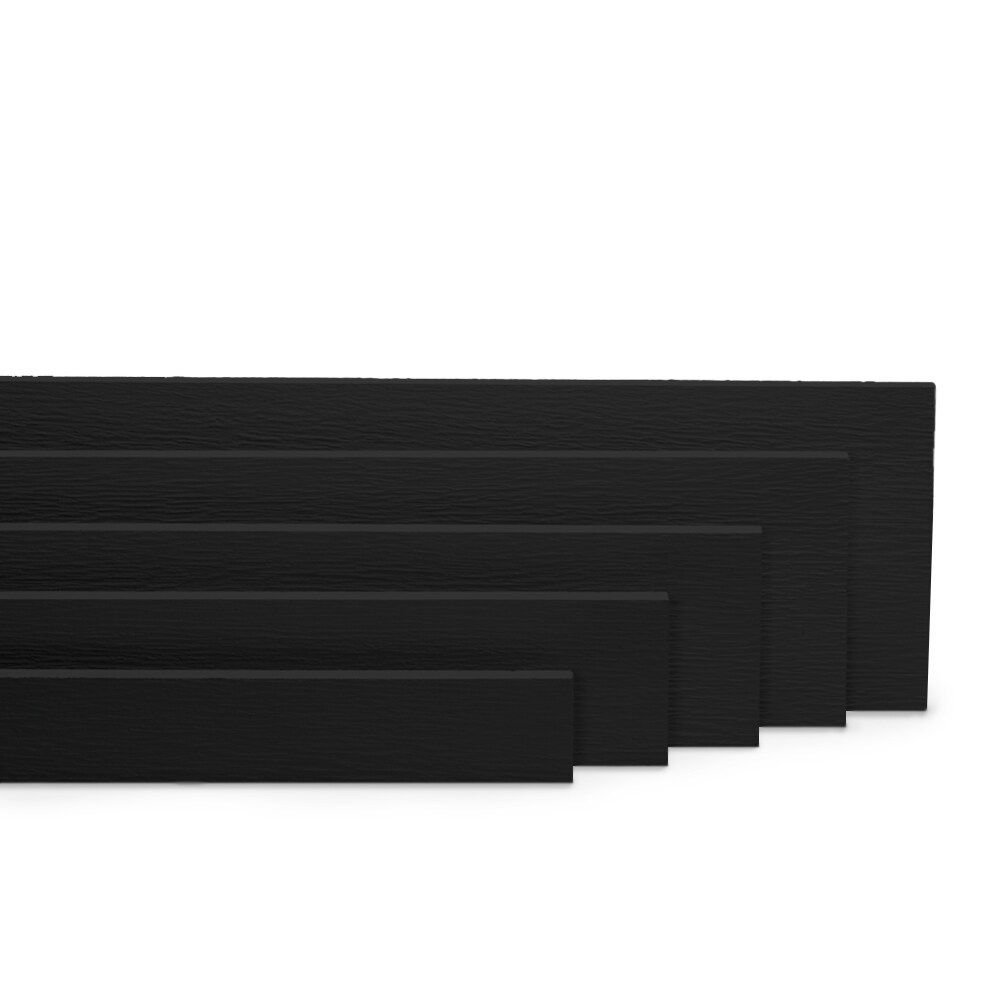 James Hardie 90760734 Magnolia Home Collection HZ10 Midnight Soot Fiber Cement Trim Woodgrain 1.00-in x 3.5-in x 144-in