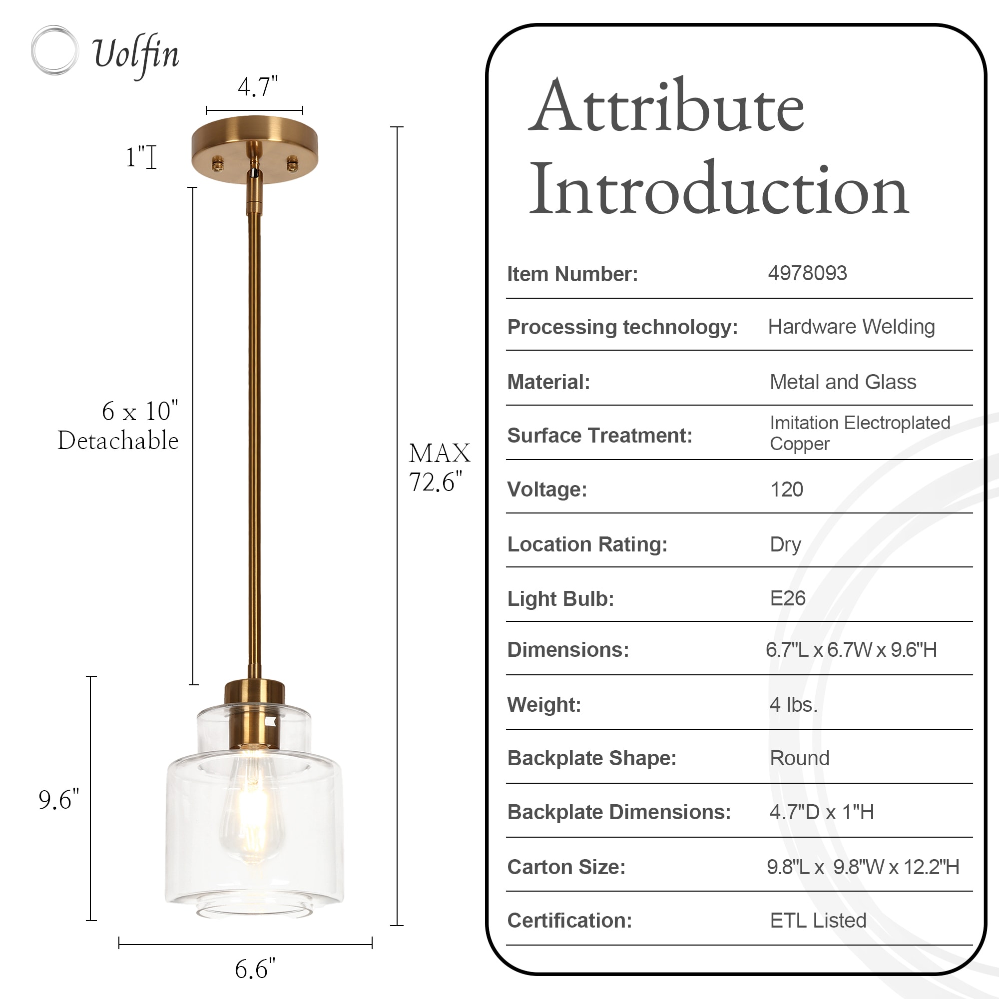 Uolfin AJVI6Z-LWS23960-D7 Pendant-Lights - View #6