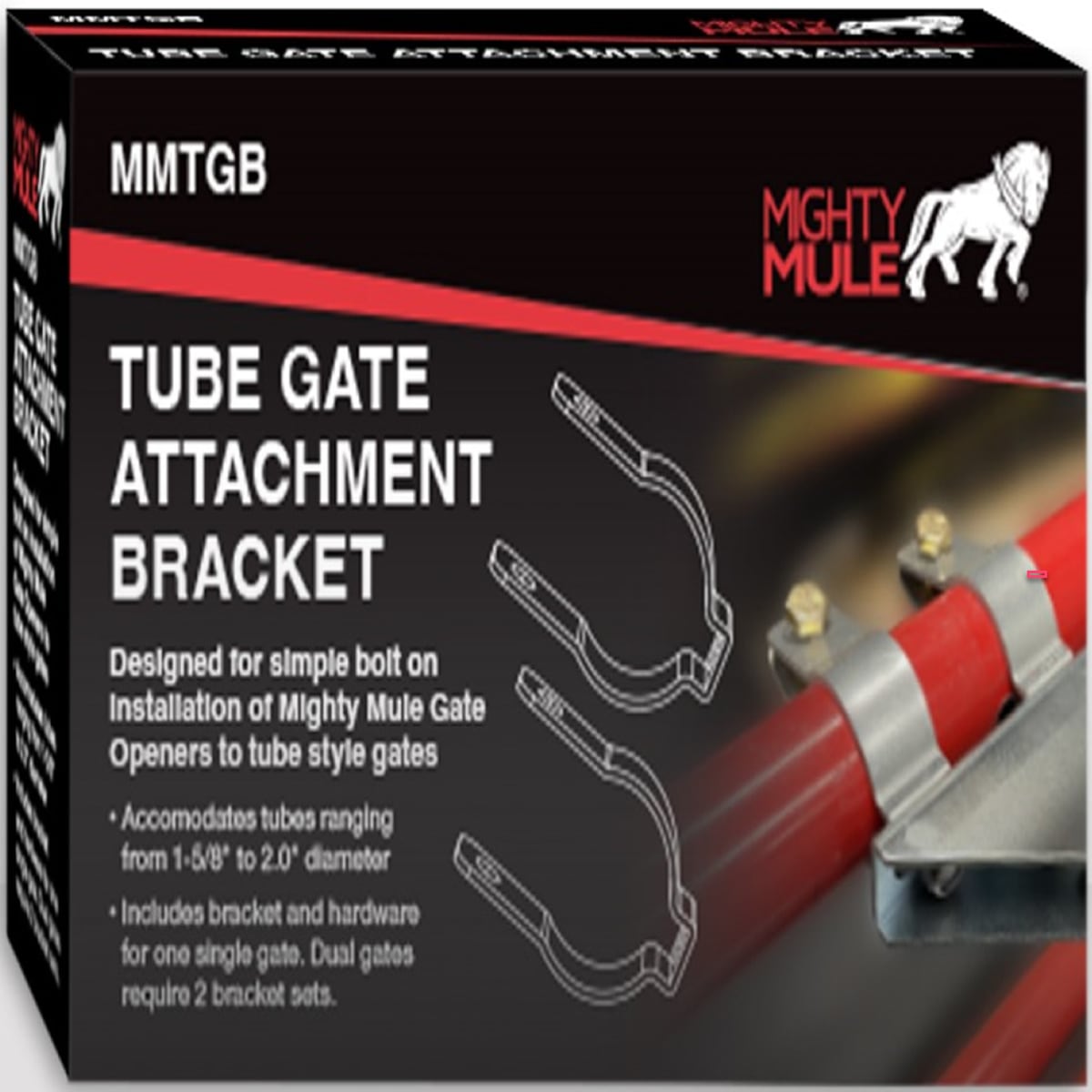 Mighty Mule Gate Opener Tube Fence Attachment Bracket