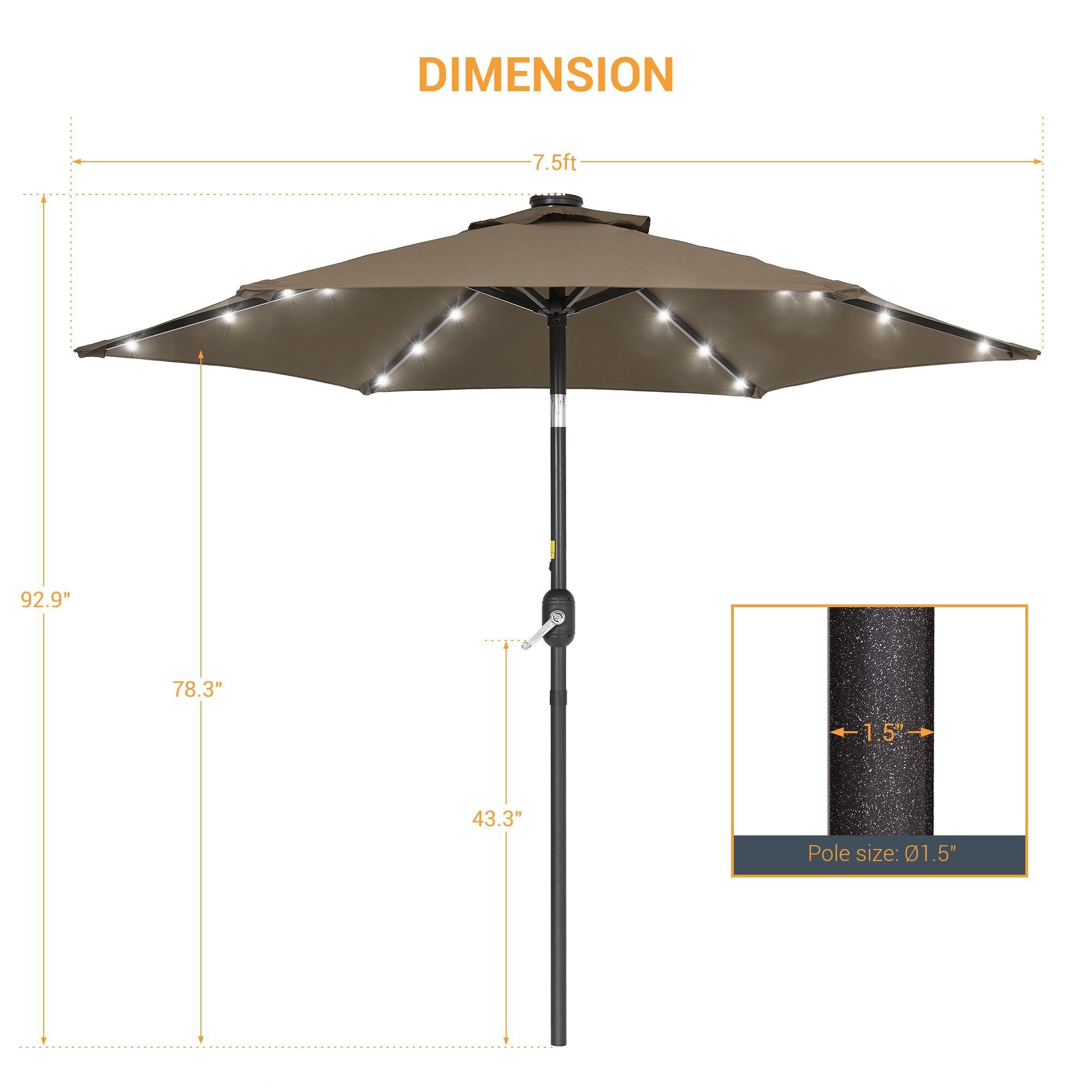Sonkuki SD-LED90TP Umbrellas-2 - View #2