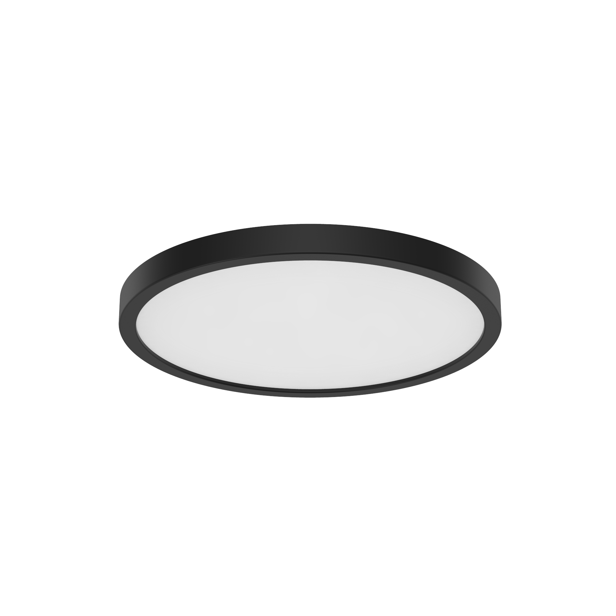Project Source MXL1245-L120K9027 1 -Light 10.8-in Matte Black Integrated LED Flush Mount Light