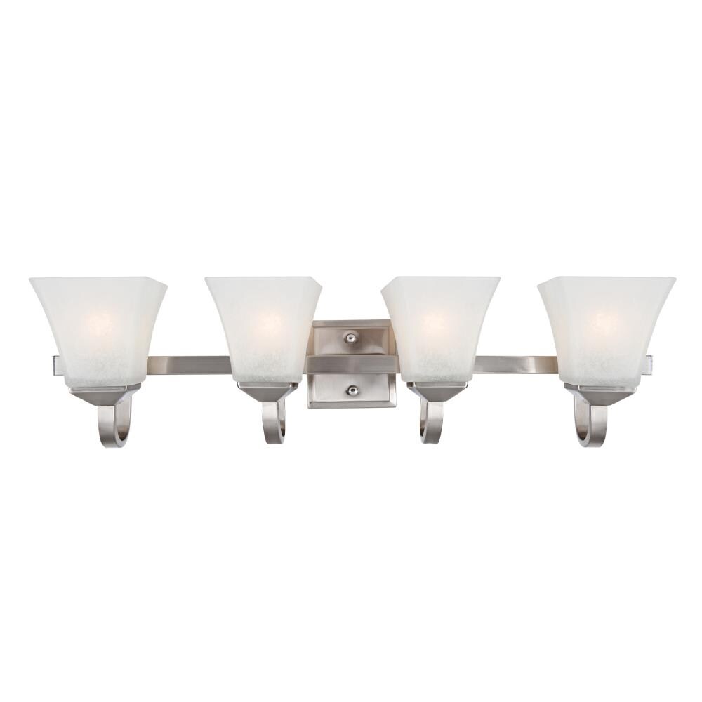 Design House 435604 Torino 30.75-in 4-Light Satin Nickel Transitional Vanity Light Bar