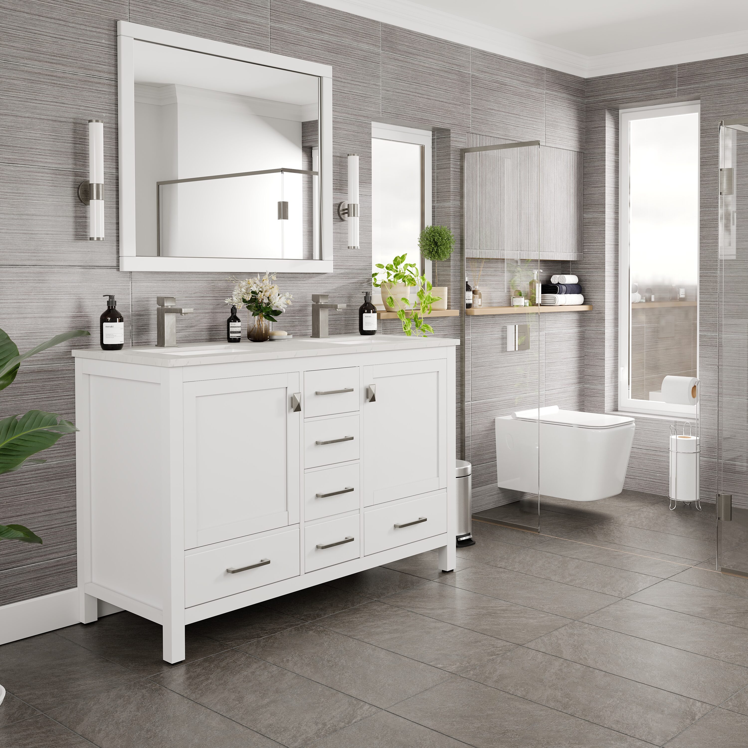Eviva TVN414-48X18WH-DS Bath-Vanity-Combo - View #7